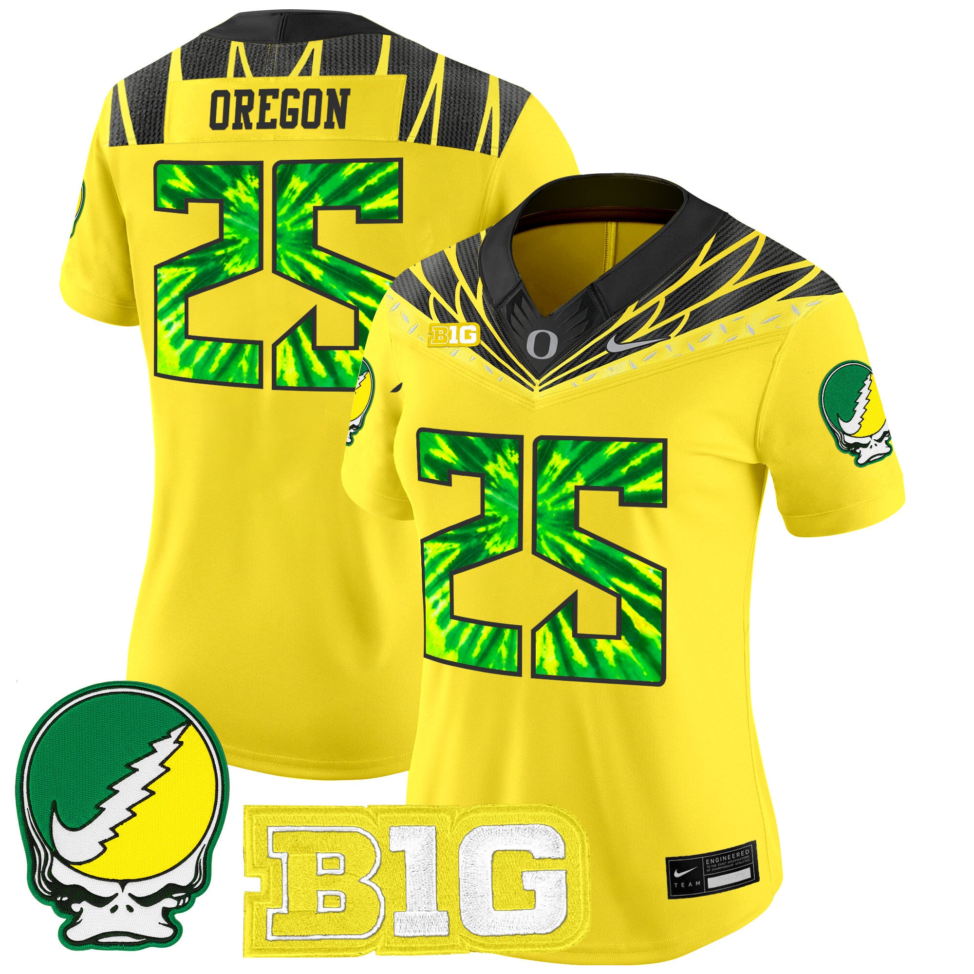 Women's Oregon Ducks 2025 "Grateful Ducks" Vapor Limited Jersey - All Stitched