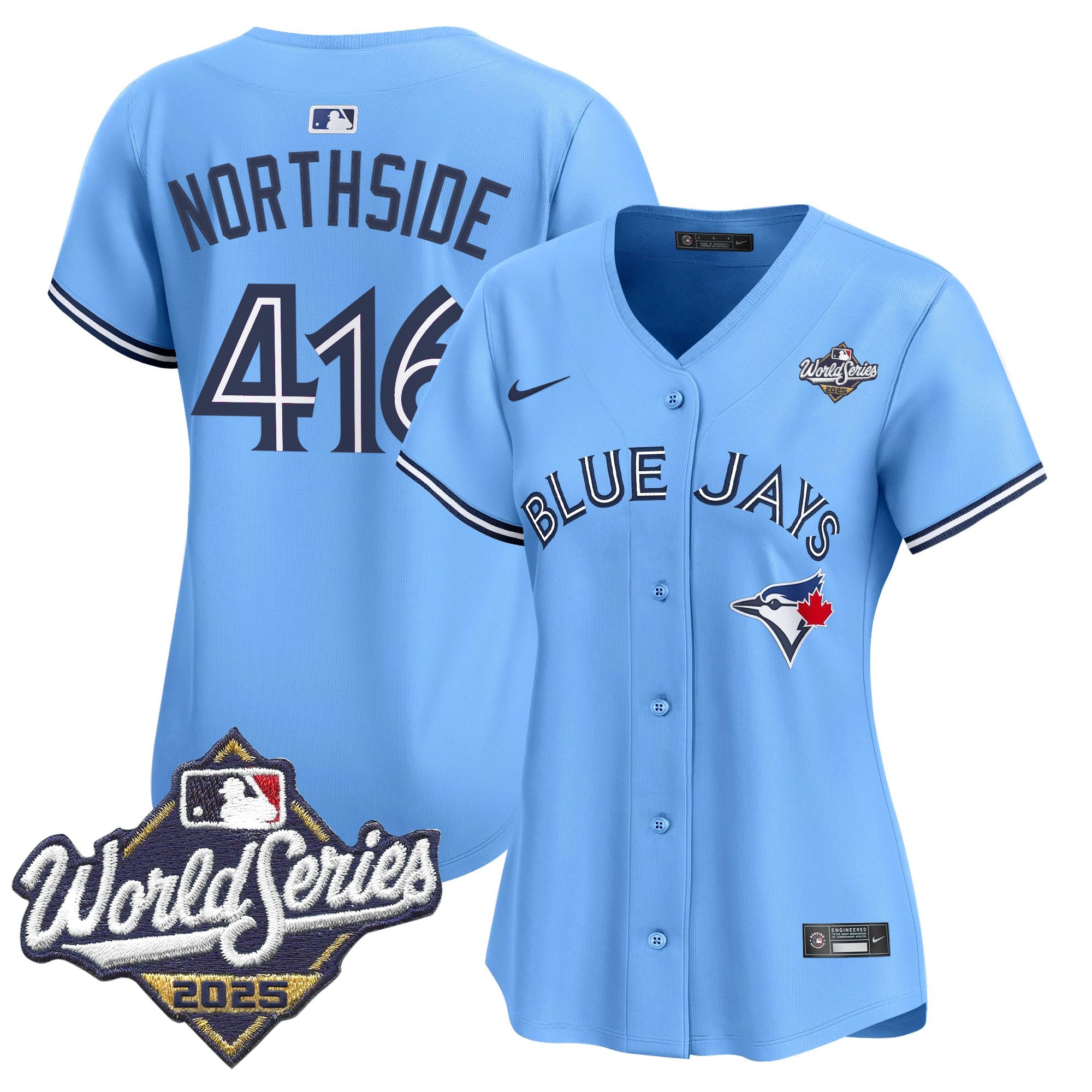 Women's Toronto Blue Jays 2025 World Series Vapor Premier Limited Jersey V2 - All Stitched