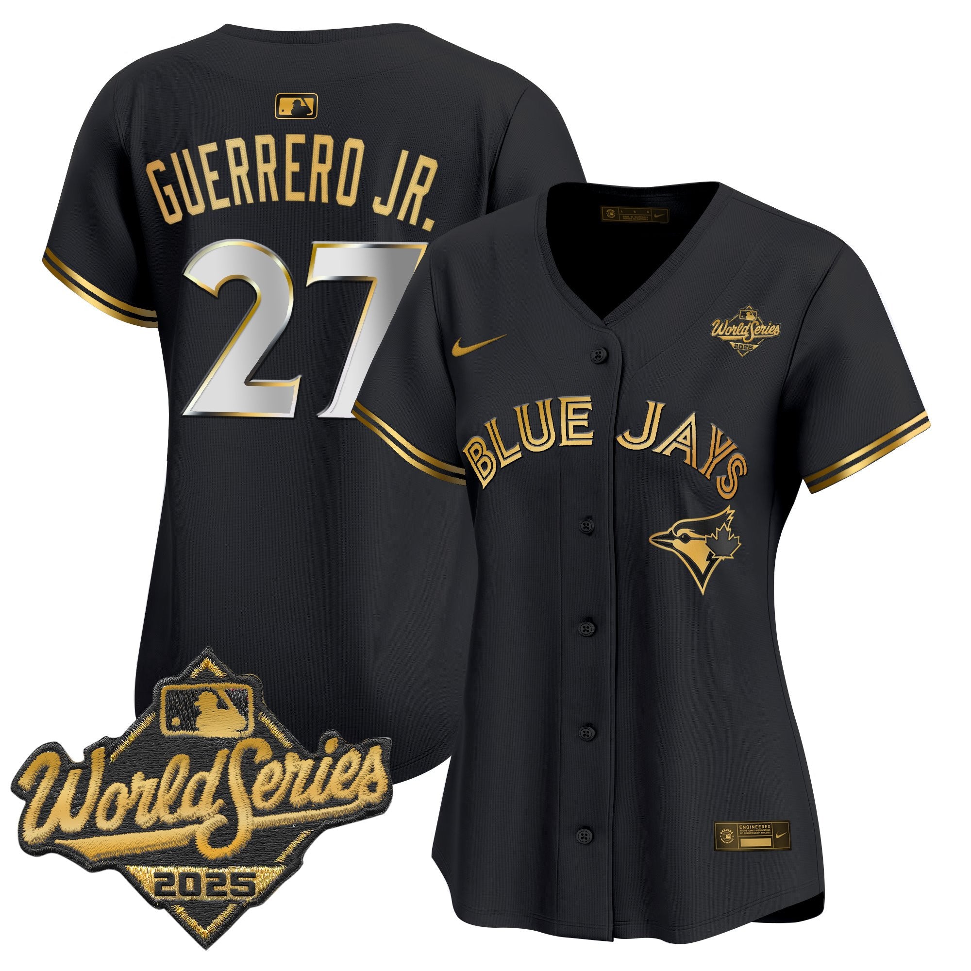 Women's Toronto Blue Jays 2025 World Series Vapor Premier Limited Jersey V2 - All Stitched