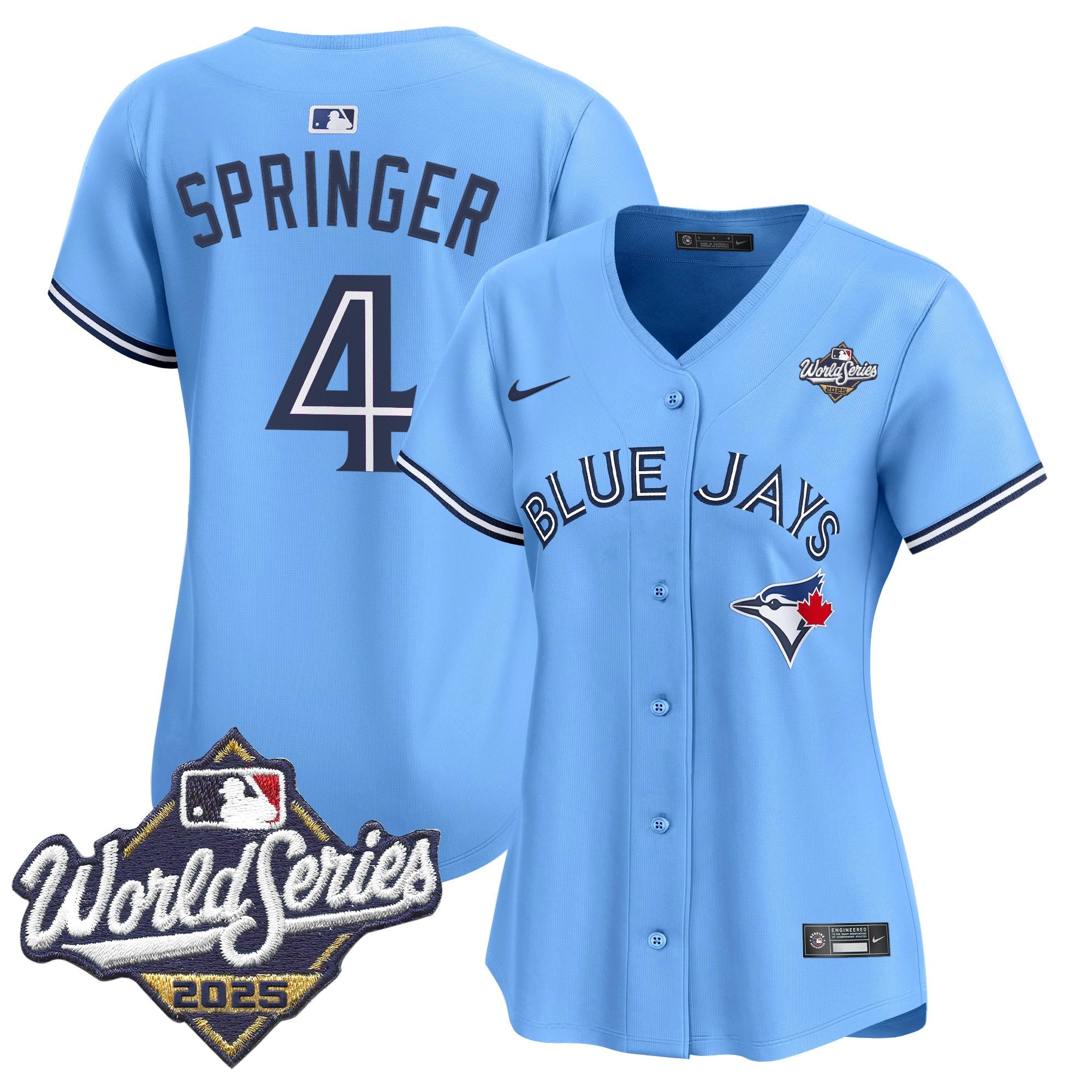 Women's Toronto Blue Jays 2025 World Series Vapor Premier Limited Jersey V2 - All Stitched