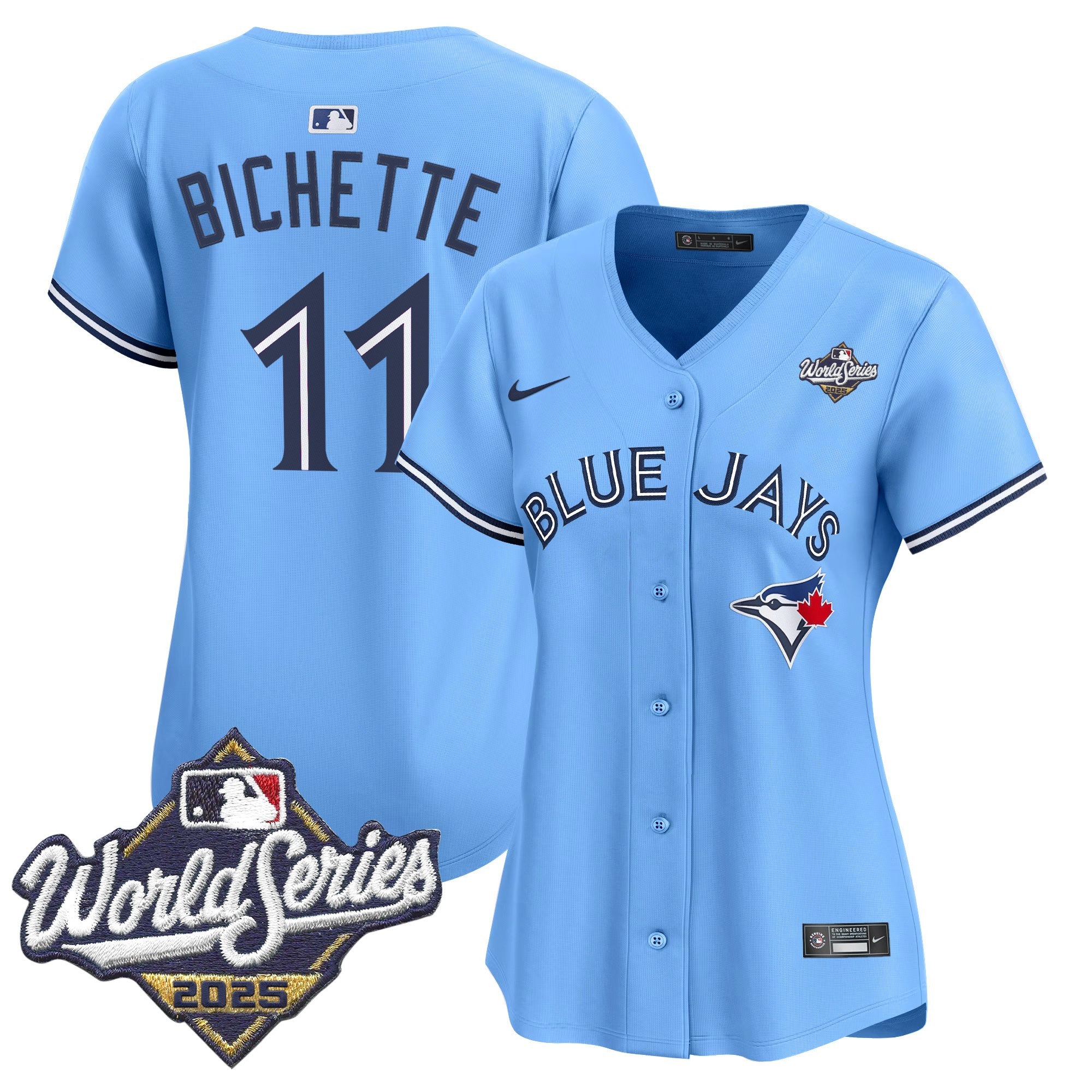 Women's Toronto Blue Jays 2025 World Series Vapor Premier Limited Jersey V2 - All Stitched