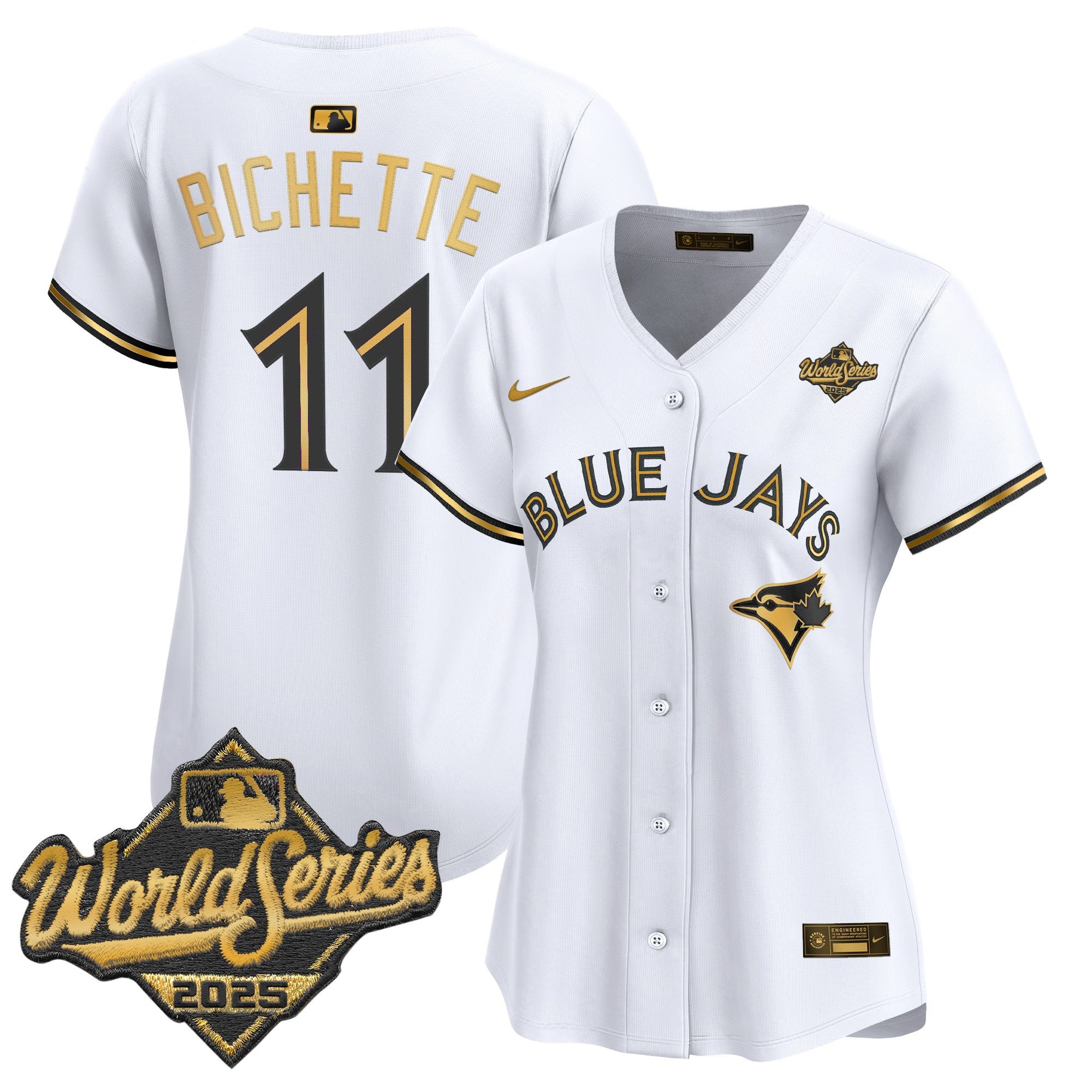 Women's Toronto Blue Jays 2025 World Series Vapor Premier Limited Jersey V2 - All Stitched