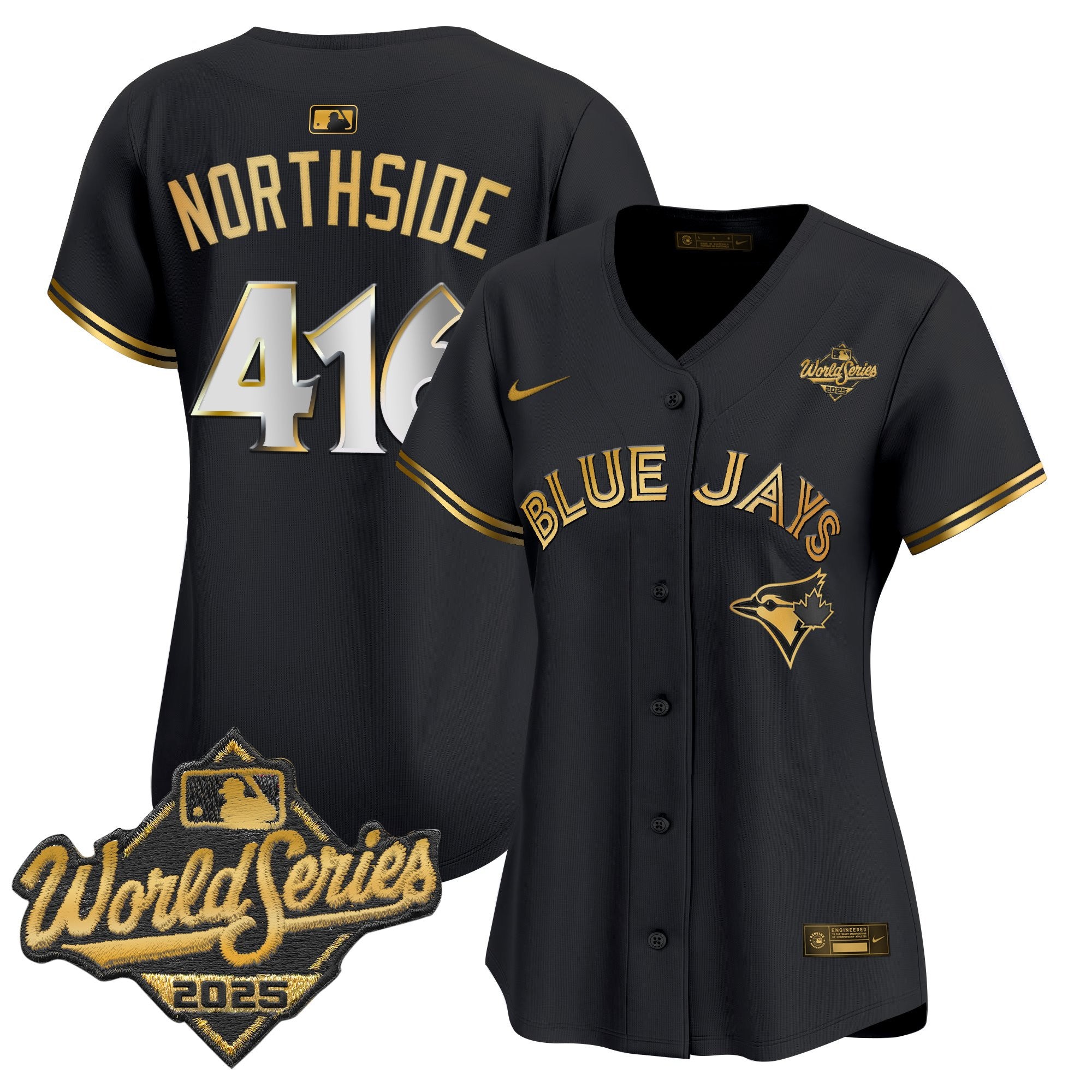 Women's Toronto Blue Jays 2025 World Series Vapor Premier Limited Jersey V2 - All Stitched