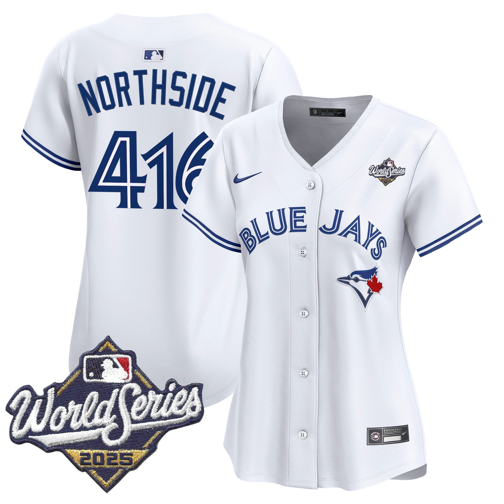 Women's Toronto Blue Jays 2025 World Series Vapor Premier Limited Jersey V2 - All Stitched