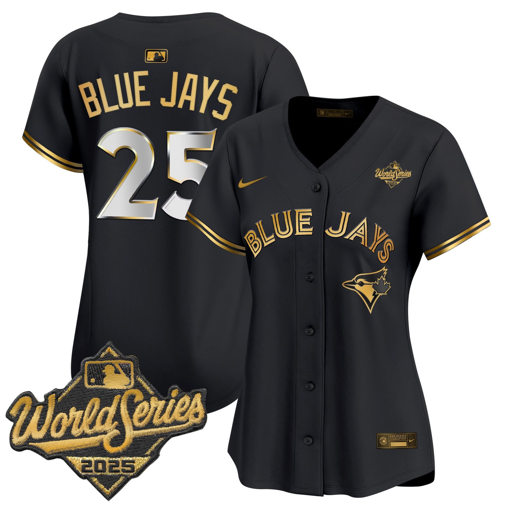 Women's Toronto Blue Jays 2025 World Series Vapor Premier Limited Jersey V2 - All Stitched