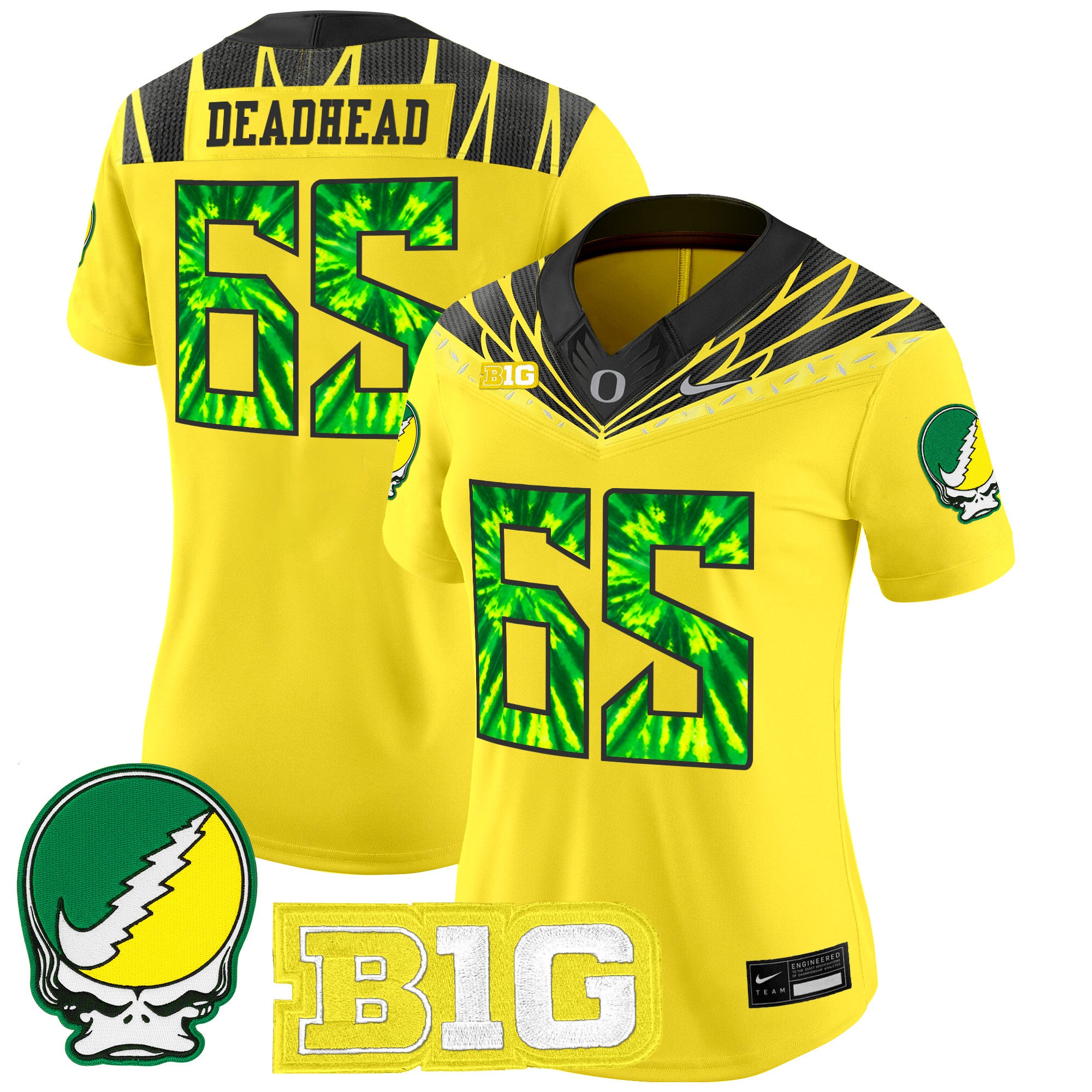 Women's Oregon Ducks 2025 "Grateful Ducks" Vapor Limited Jersey - All Stitched