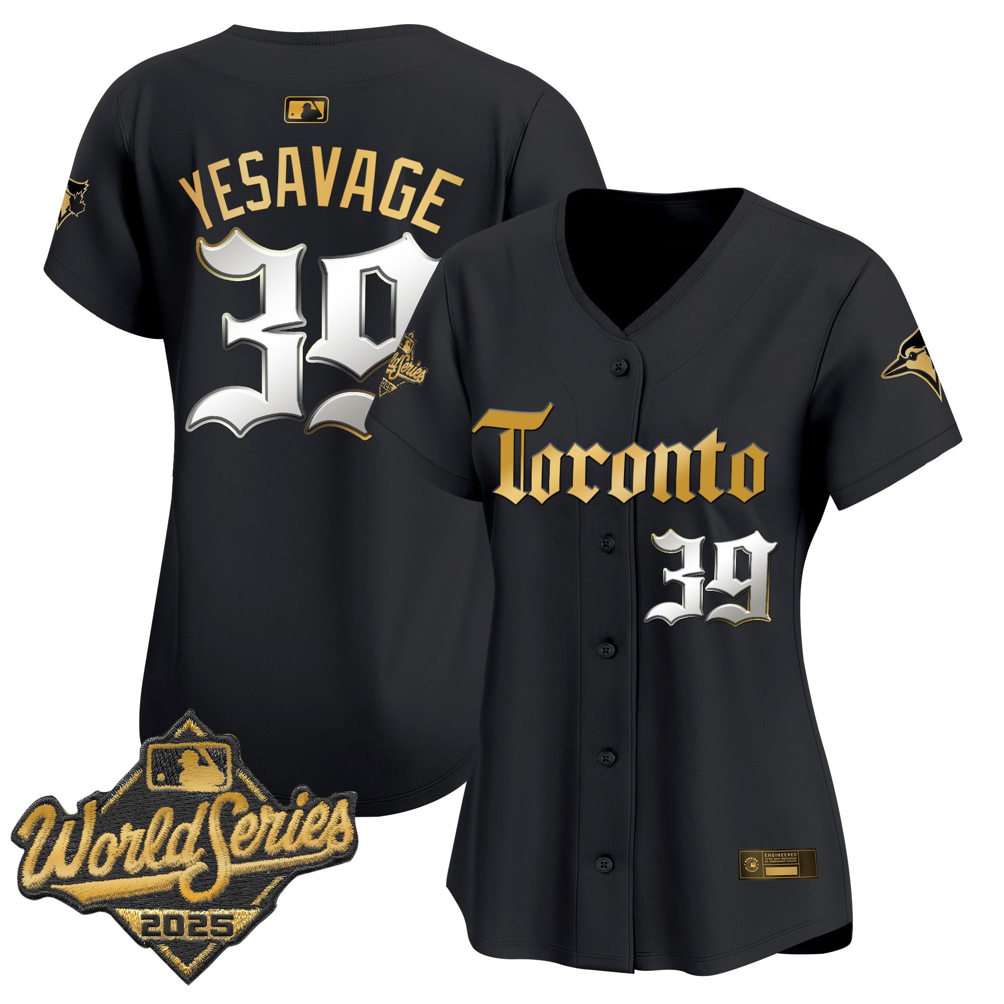 Women's Toronto Blue Jays 2025 World Series Vapor Premier Limited Jersey - Gothic North Edition - All Stitched