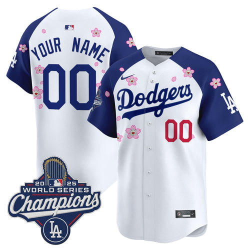 Dodgers 2025 World Series Champions x Tokyo Series Vapor Premier Limited Custom Jersey - Stitched