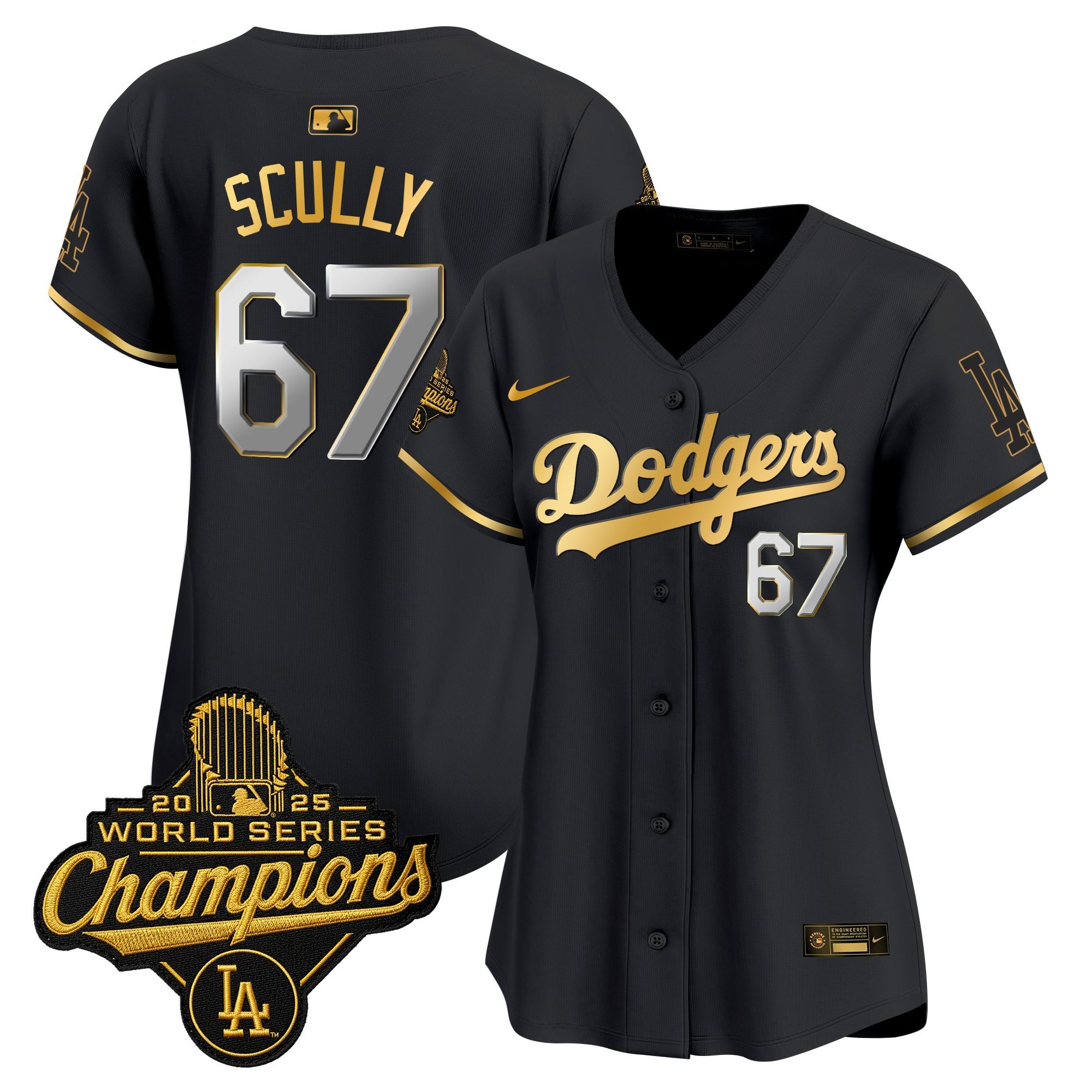 Women's Dodgers 2025 World Series Champions Vapor Premier Limited Jersey - All Stitched
