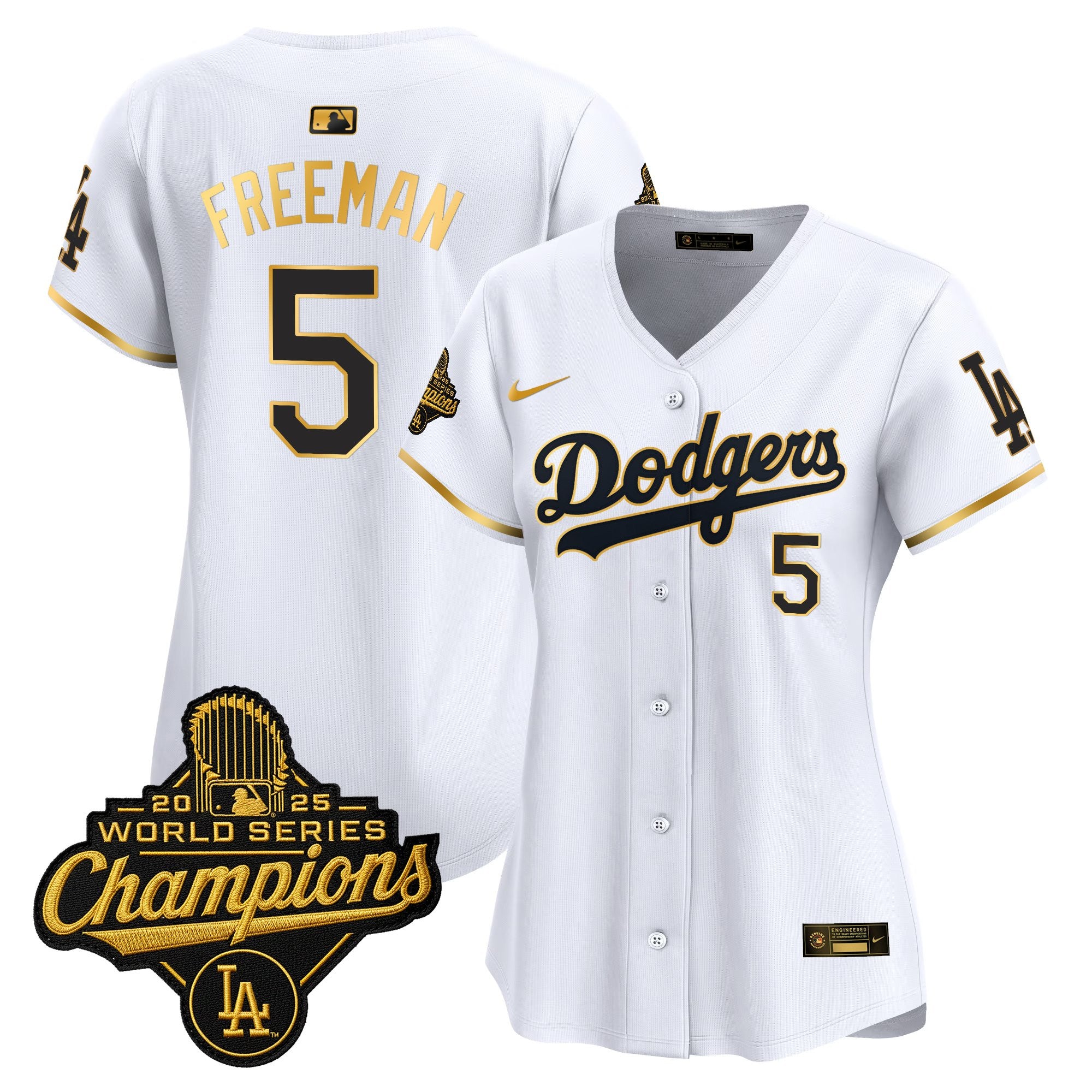 Women's Dodgers 2025 World Series Champions Vapor Premier Limited Jersey - All Stitched