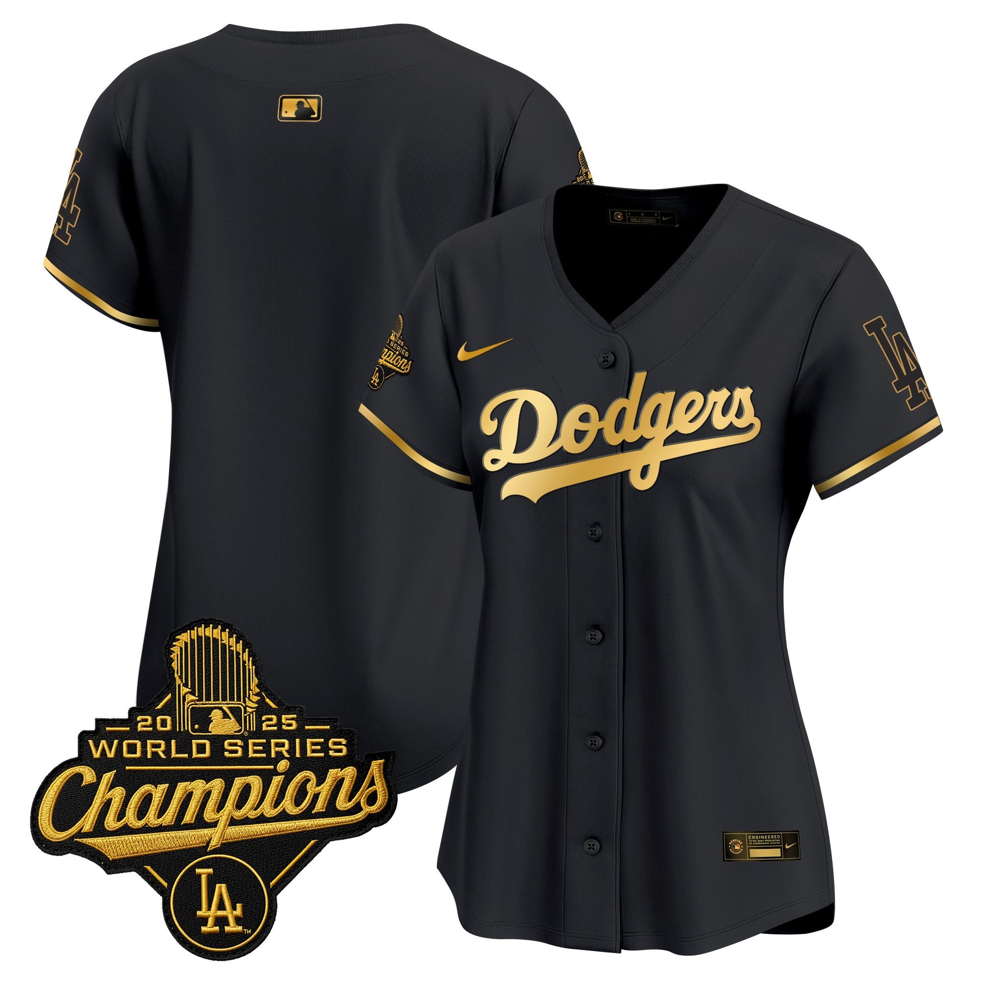 Women's Dodgers 2025 World Series Champions Vapor Premier Limited Jersey - All Stitched