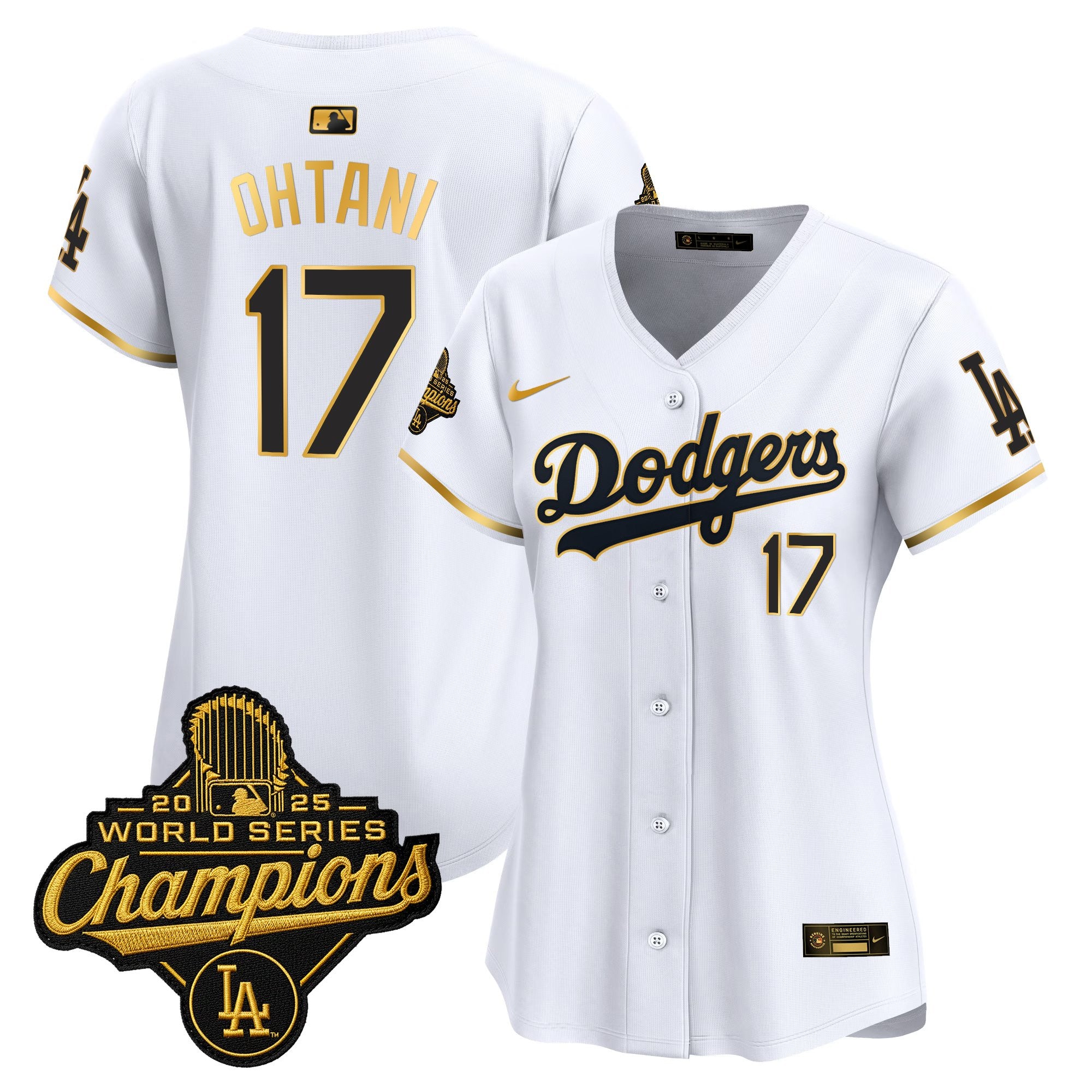 Women's Dodgers 2025 World Series Champions Vapor Premier Limited Jersey - All Stitched