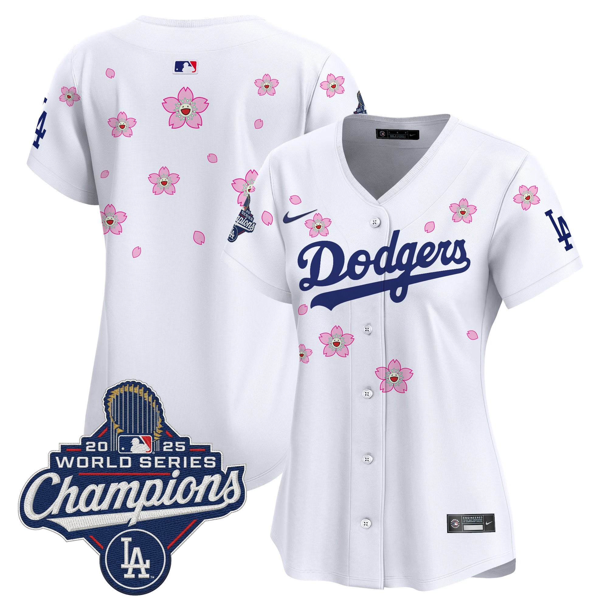 Women's Dodgers 2025 World Series Champions x Tokyo Series Vapor Premier Limited Jersey - Stitched