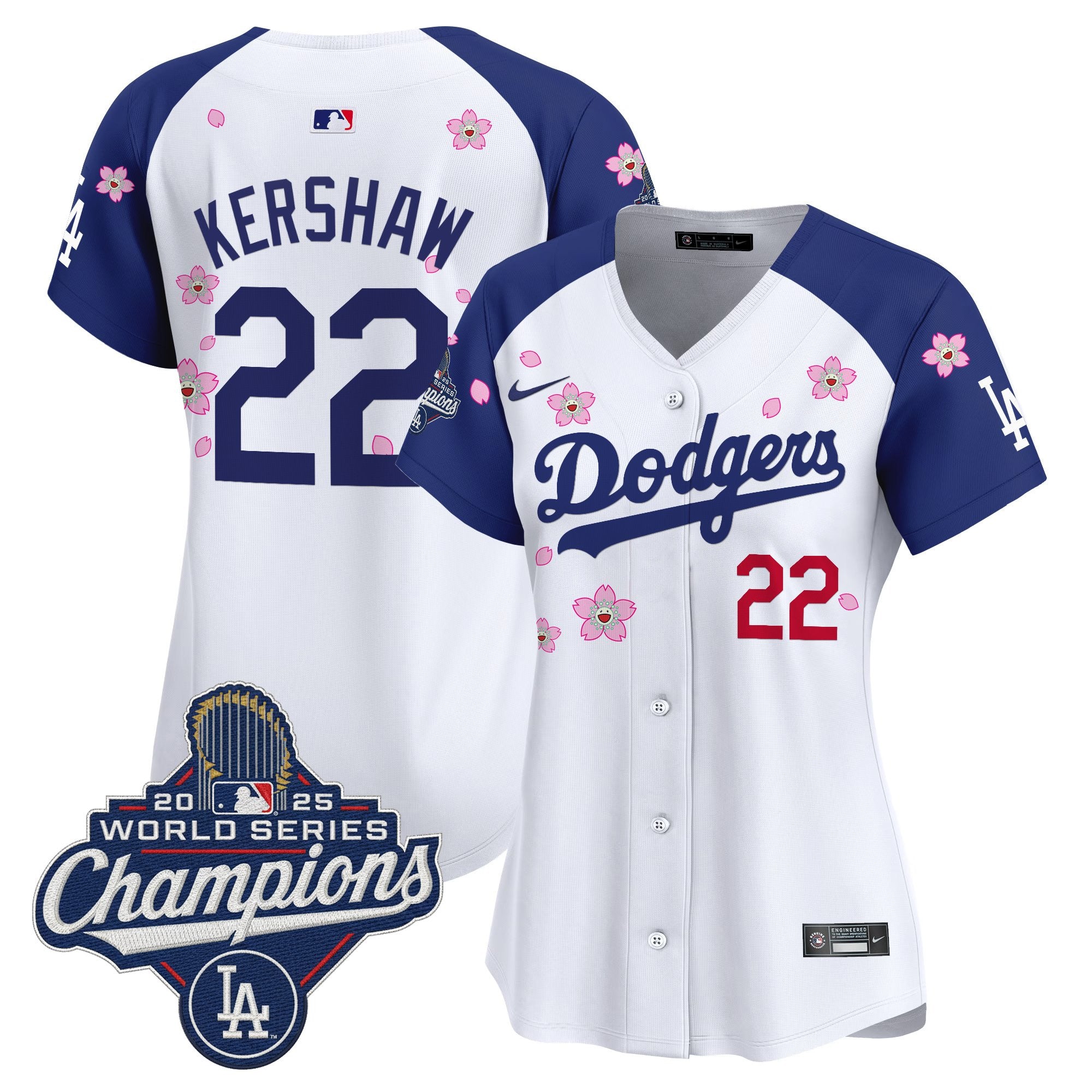 Women's Dodgers 2025 World Series Champions x Tokyo Series Vapor Premier Limited Jersey - Stitched
