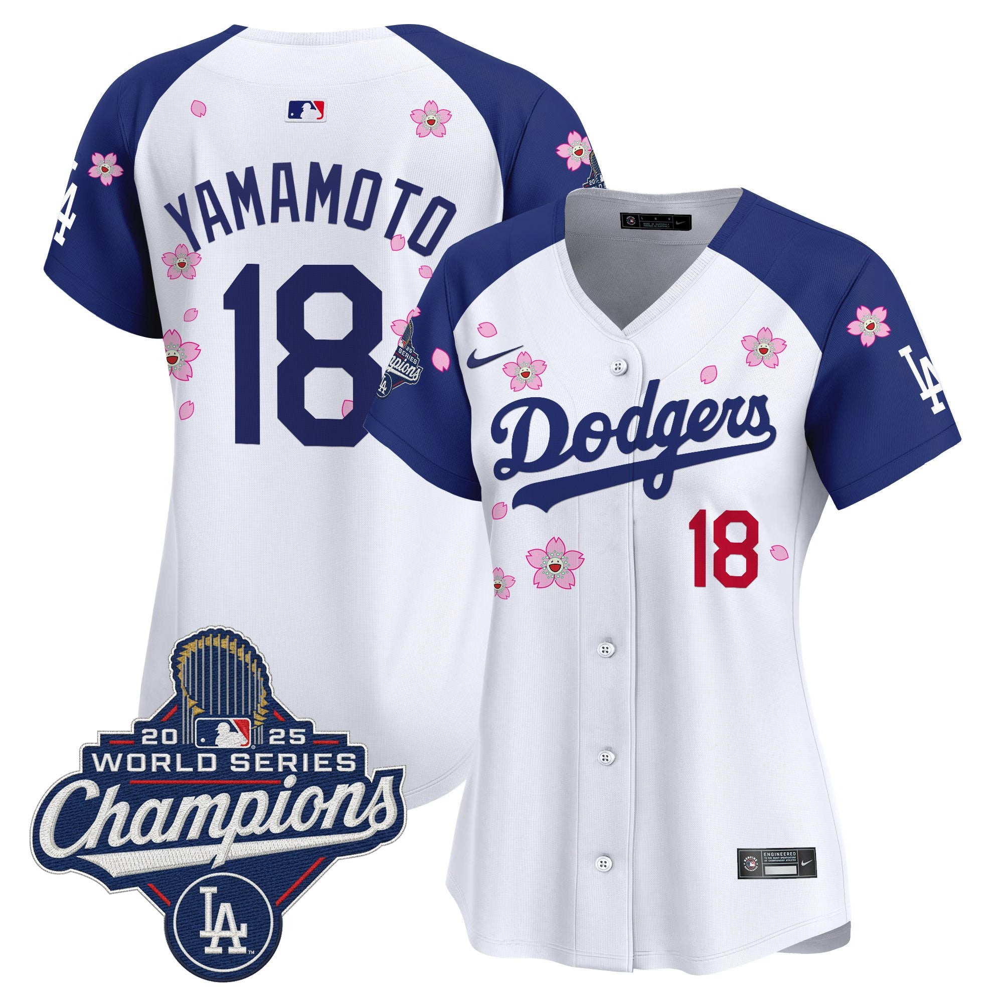 Women's Dodgers 2025 World Series Champions x Tokyo Series Vapor Premier Limited Jersey - Stitched
