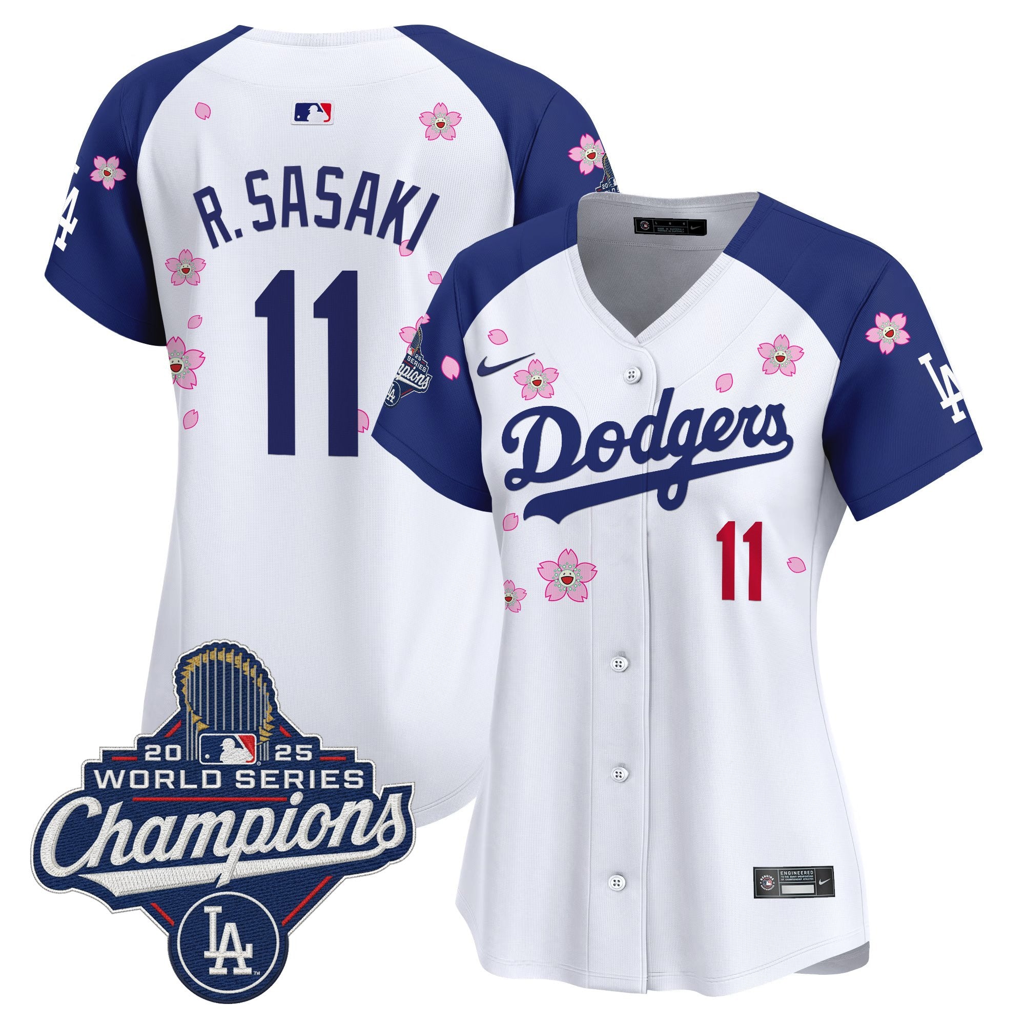 Women's Dodgers 2025 World Series Champions x Tokyo Series Vapor Premier Limited Jersey - Stitched