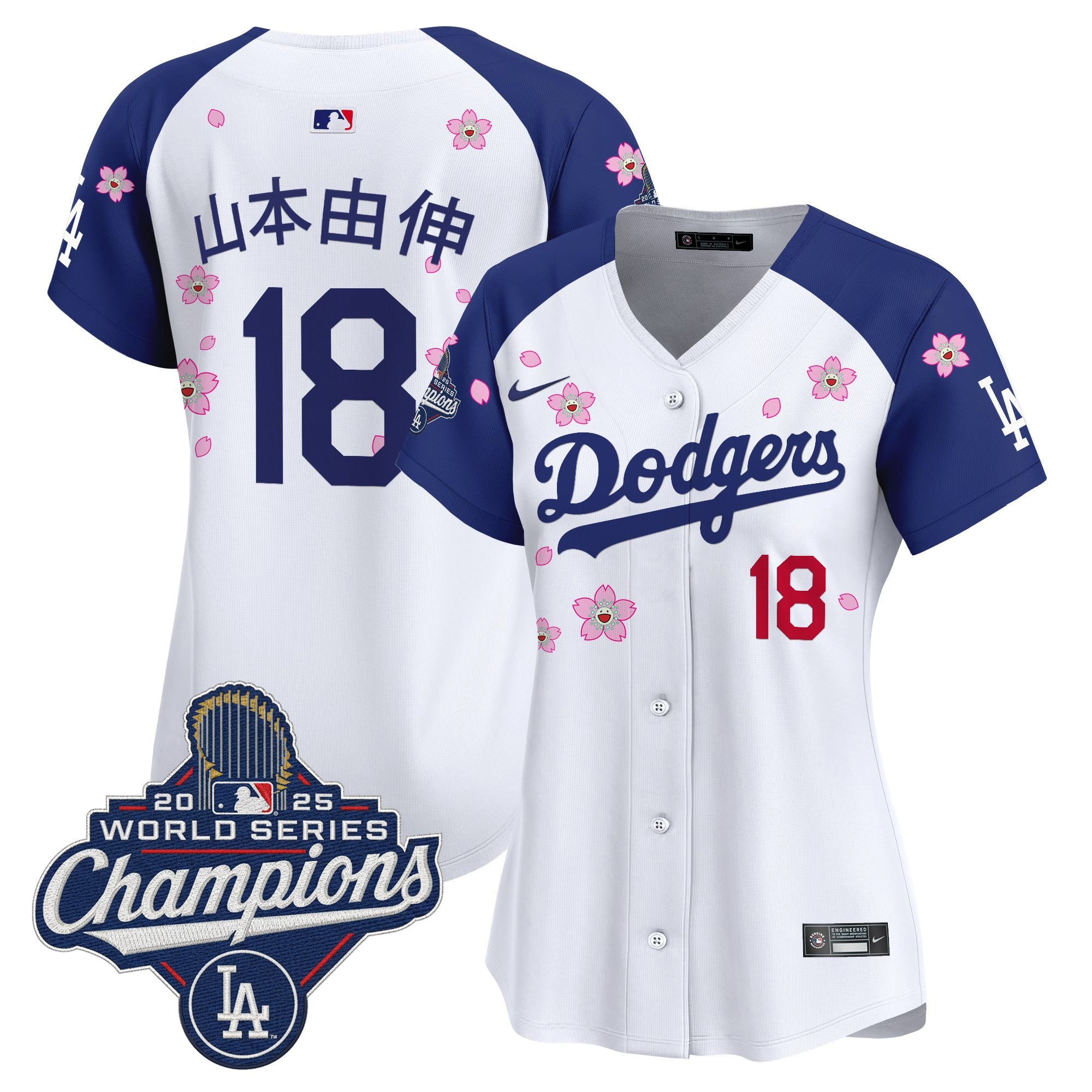 Women's Dodgers 2025 World Series Champions x Tokyo Series Vapor Premier Limited Jersey - Stitched