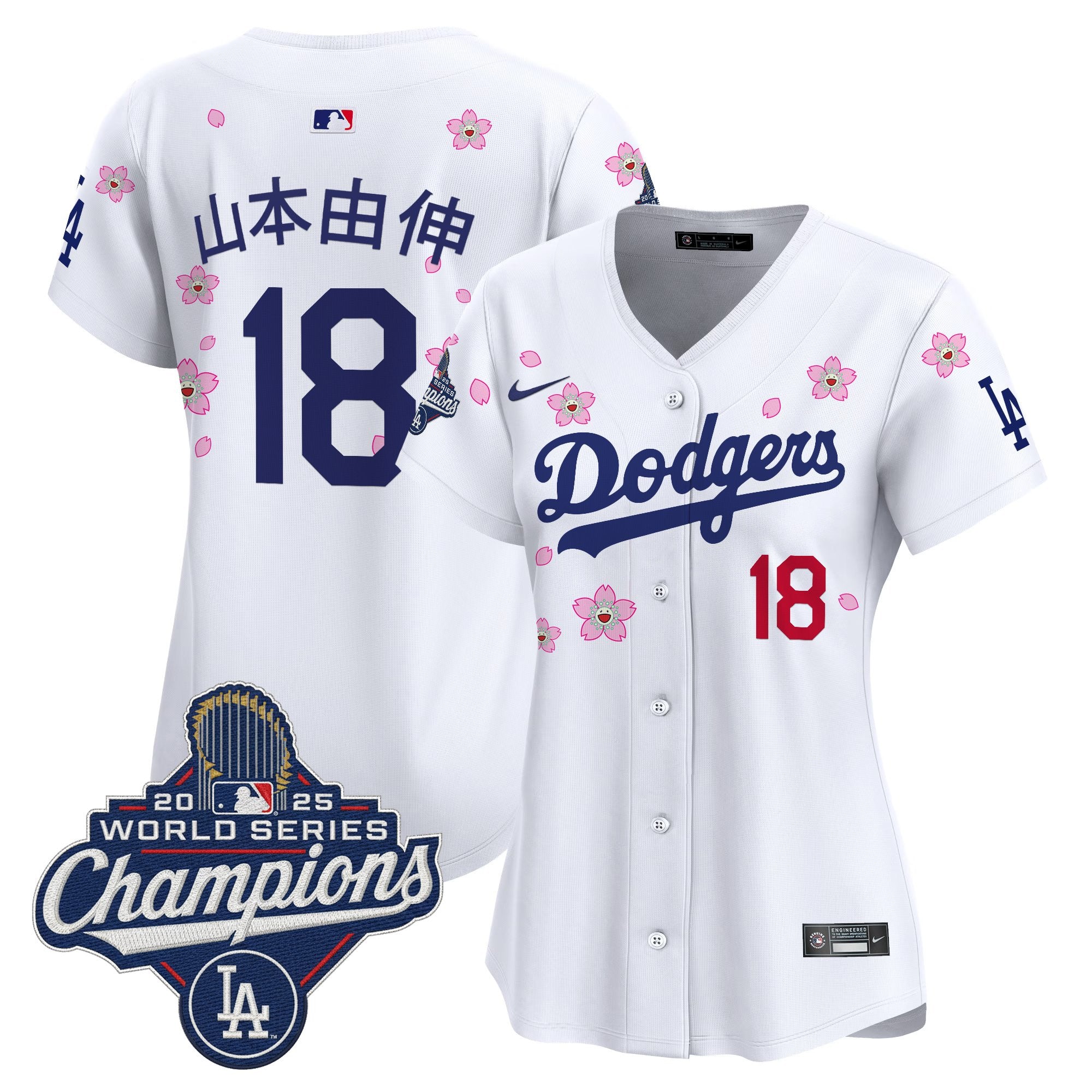 Women's Dodgers 2025 World Series Champions x Tokyo Series Vapor Premier Limited Jersey - Stitched