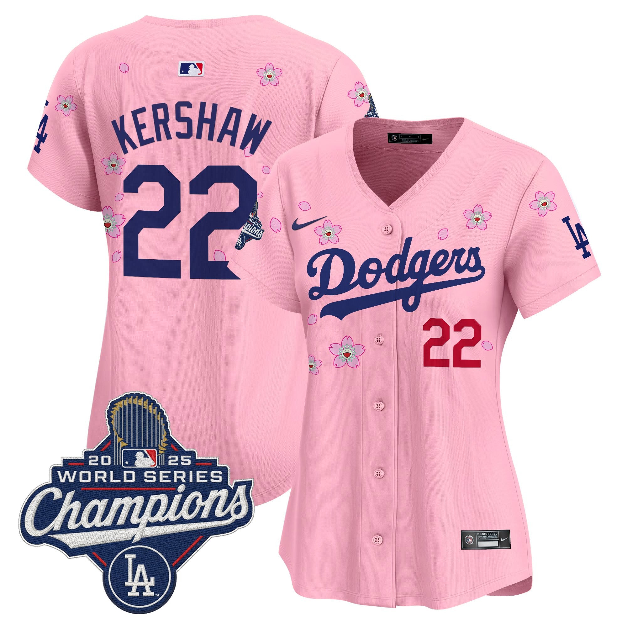 Women's Dodgers 2025 World Series Champions x Tokyo Series Vapor Premier Limited Jersey - Stitched