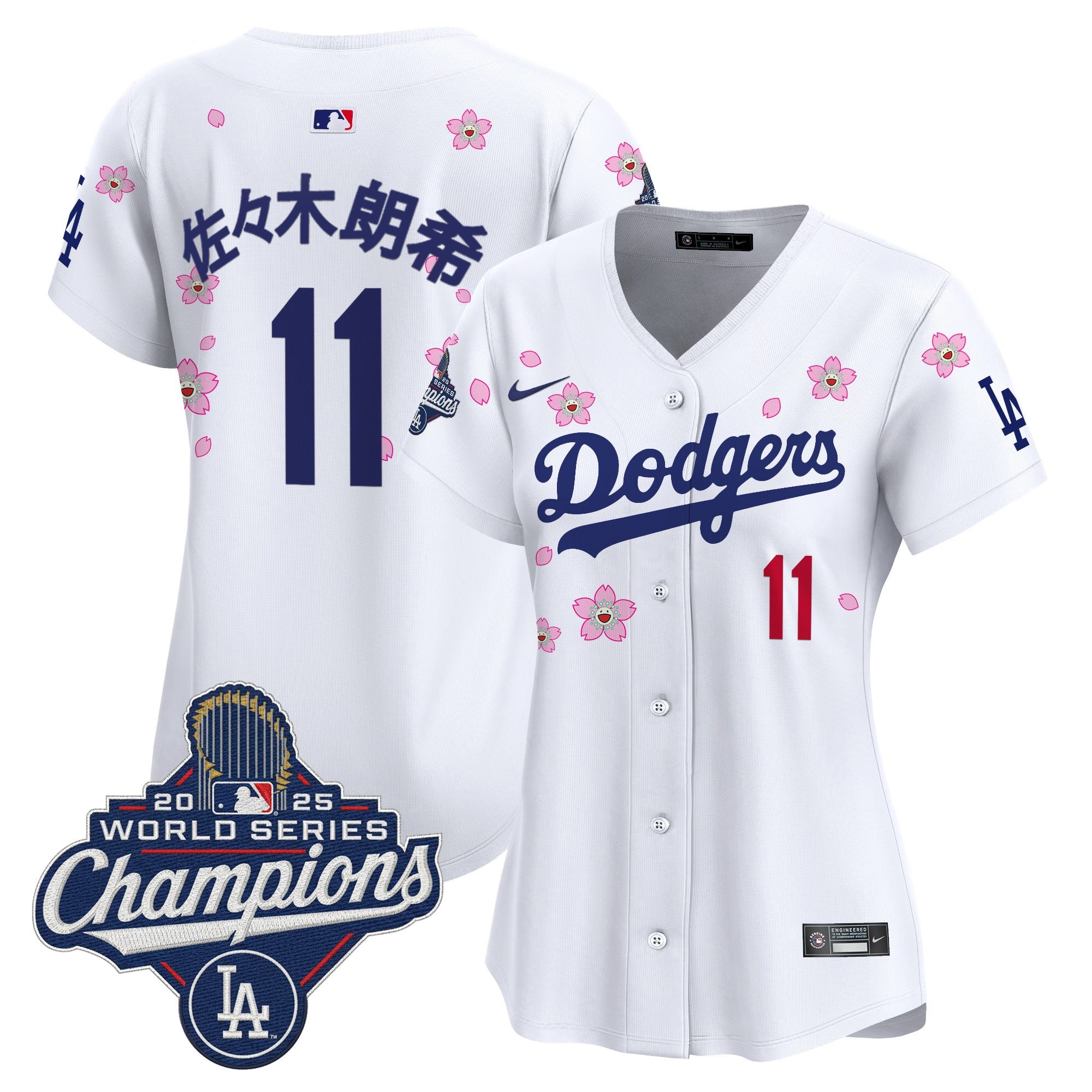 Women's Dodgers 2025 World Series Champions x Tokyo Series Vapor Premier Limited Jersey - Stitched