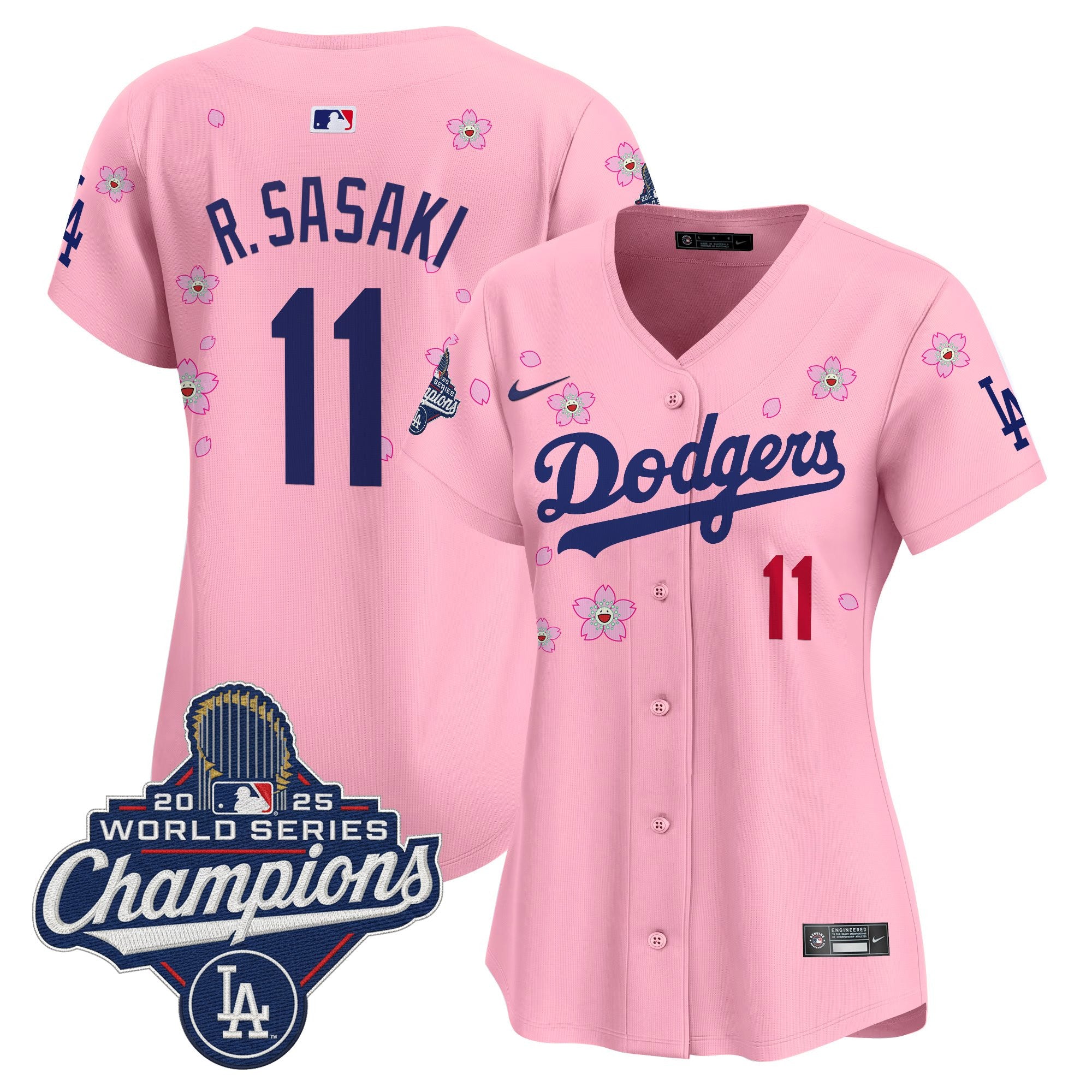 Women's Dodgers 2025 World Series Champions x Tokyo Series Vapor Premier Limited Jersey - Stitched