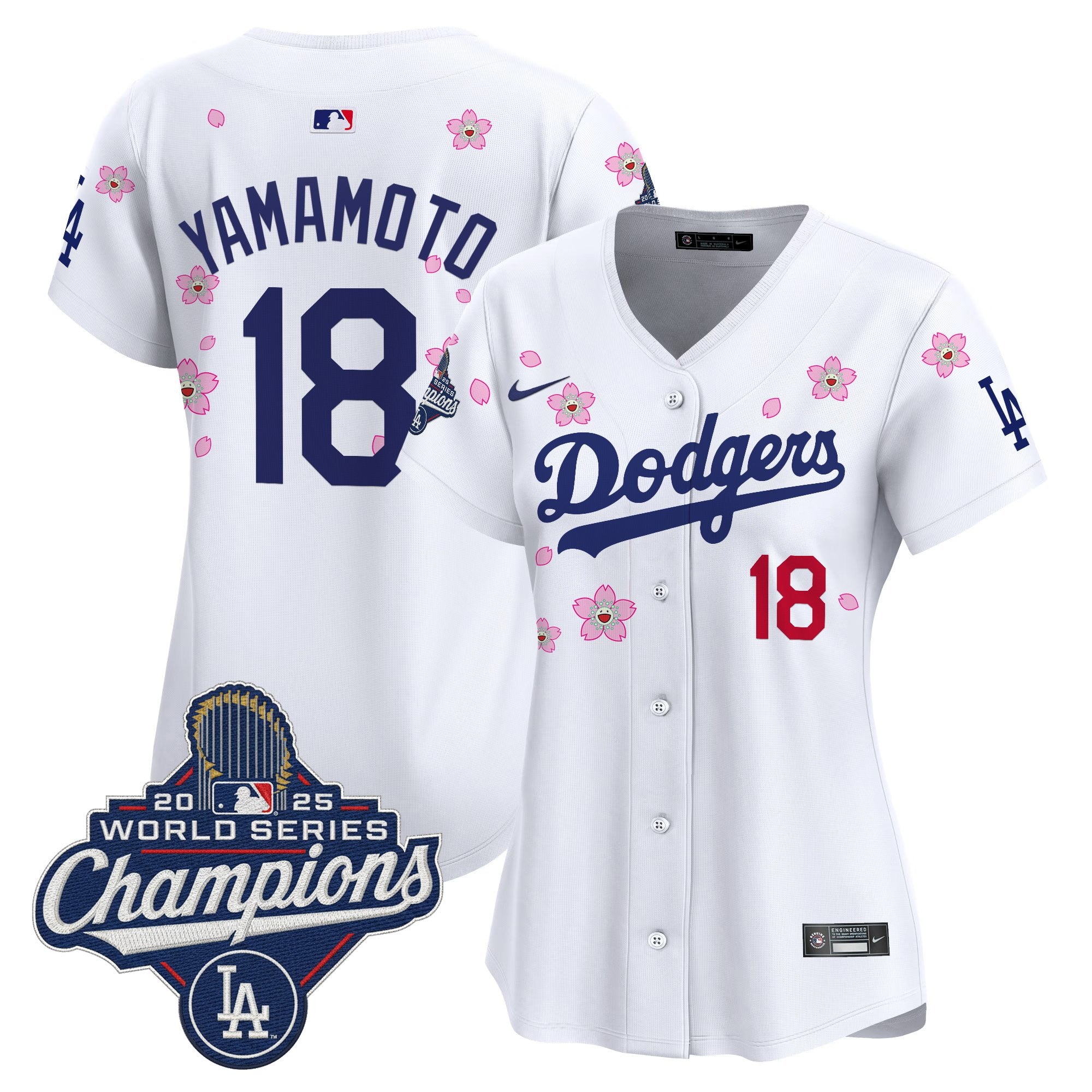 Women's Dodgers 2025 World Series Champions x Tokyo Series Vapor Premier Limited Jersey - Stitched