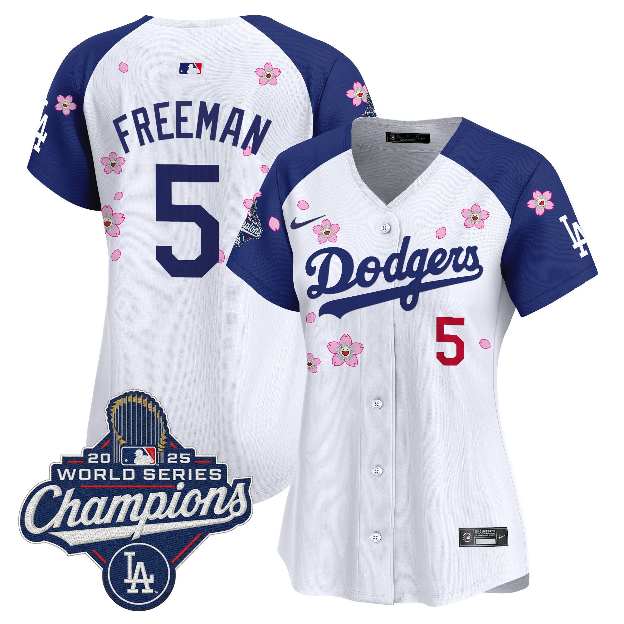 Women's Dodgers 2025 World Series Champions x Tokyo Series Vapor Premier Limited Jersey - Stitched