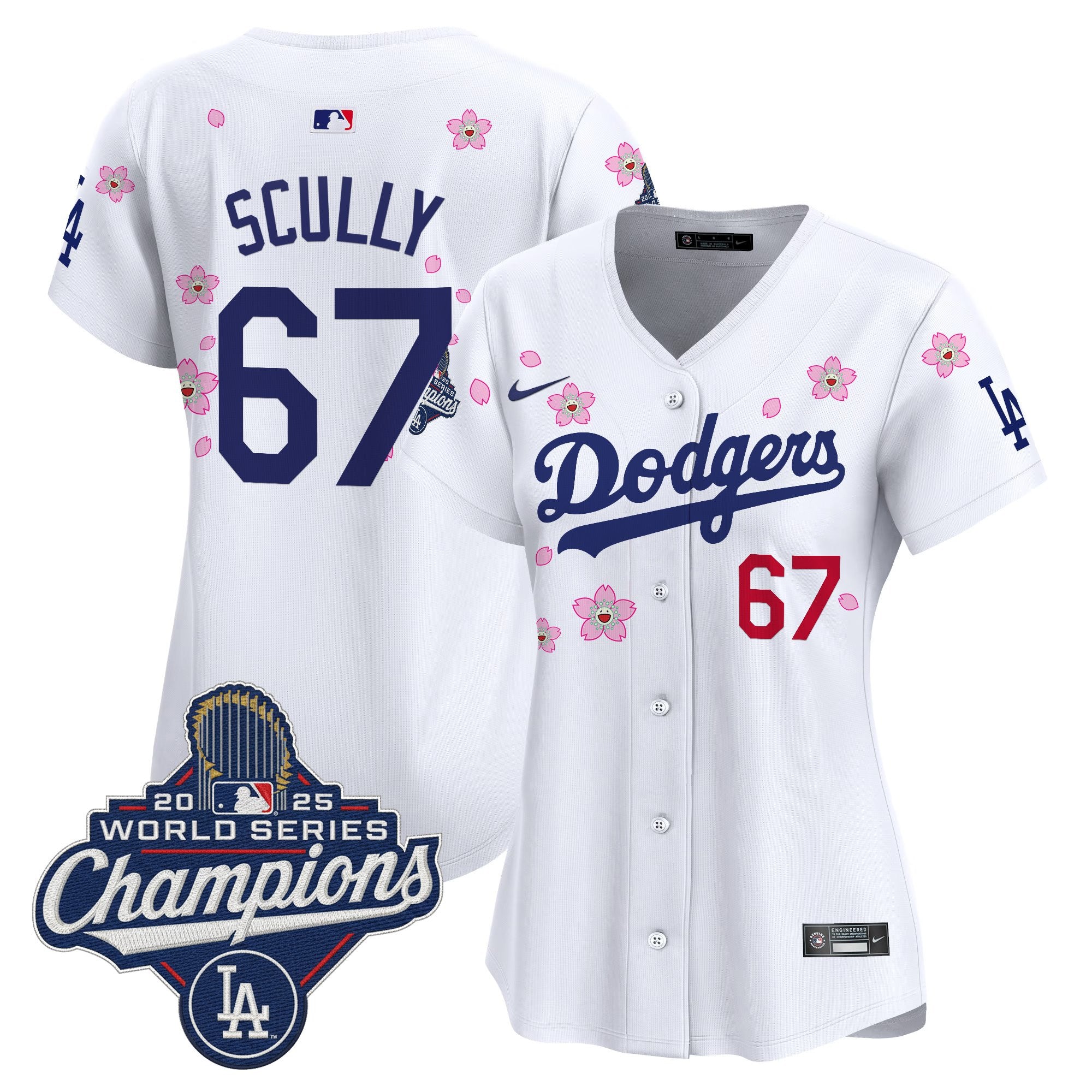 Women's Dodgers 2025 World Series Champions x Tokyo Series Vapor Premier Limited Jersey - Stitched