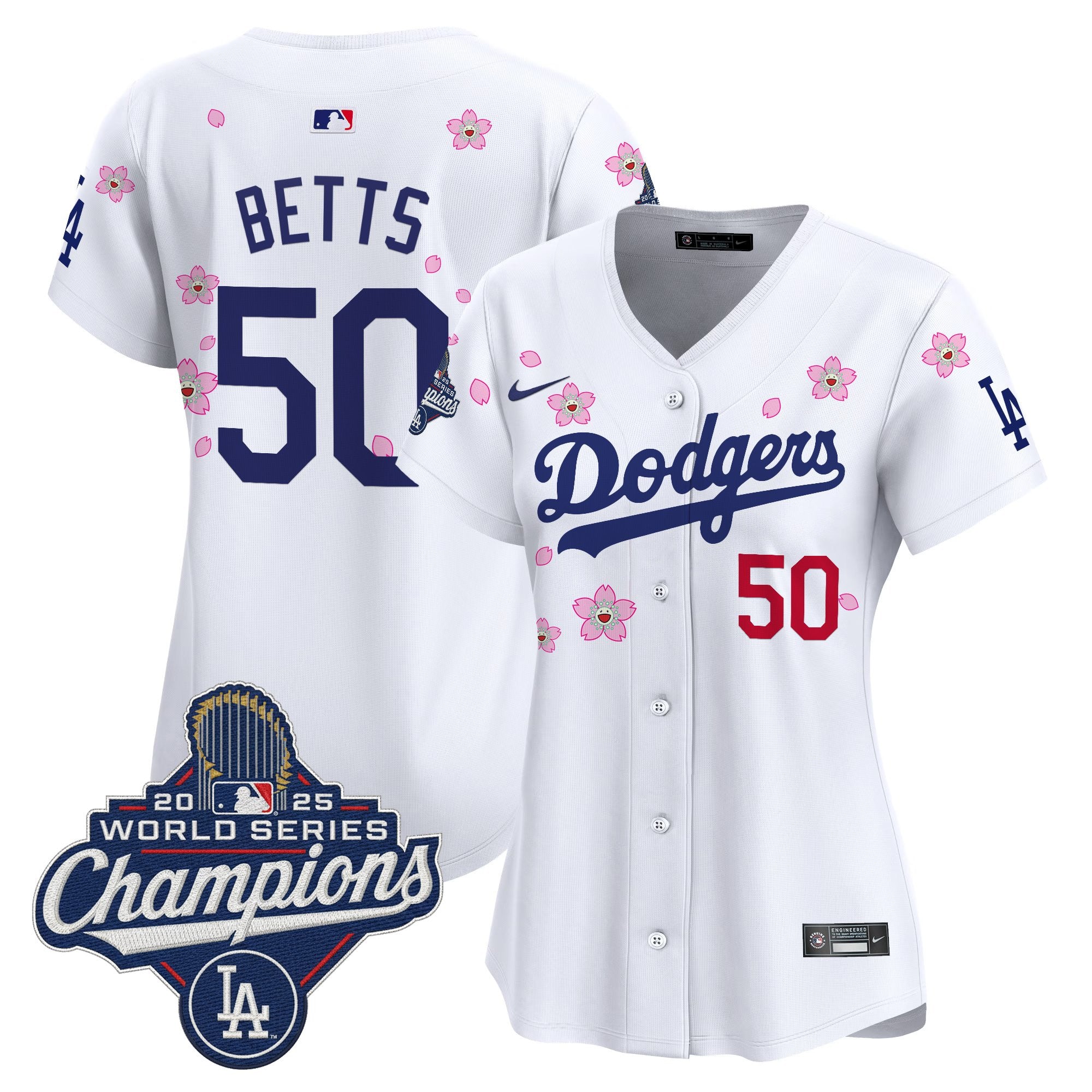 Women's Dodgers 2025 World Series Champions x Tokyo Series Vapor Premier Limited Jersey - Stitched