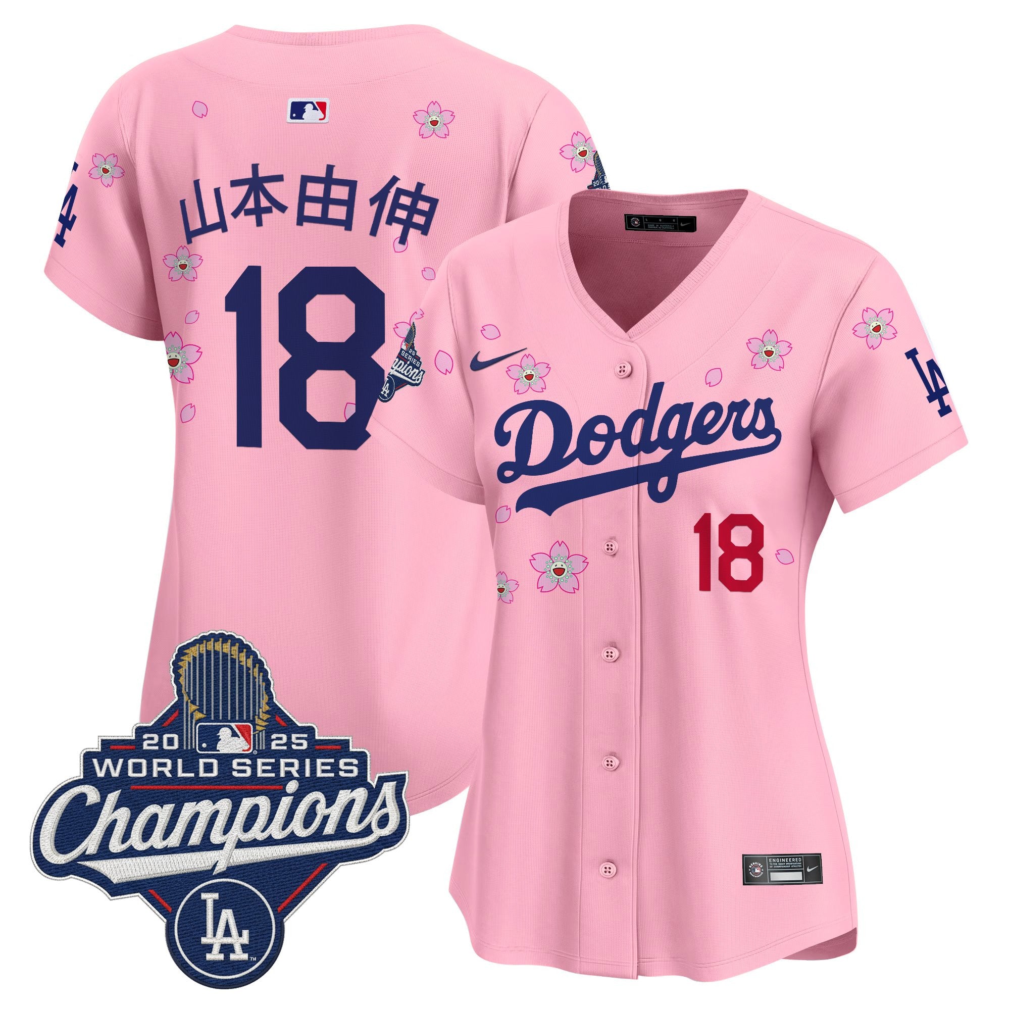 Women's Dodgers 2025 World Series Champions x Tokyo Series Vapor Premier Limited Jersey - Stitched