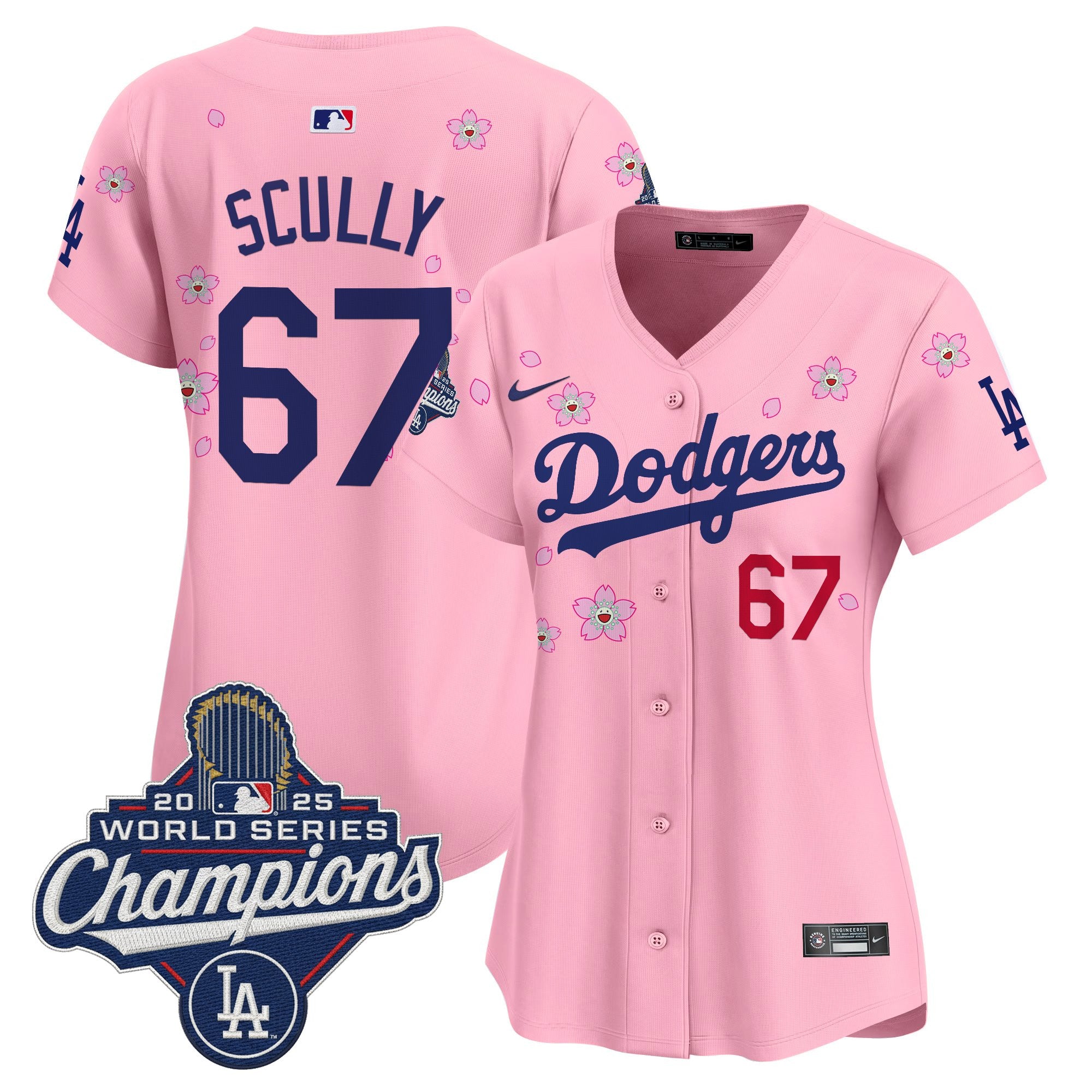 Women's Dodgers 2025 World Series Champions x Tokyo Series Vapor Premier Limited Jersey - Stitched