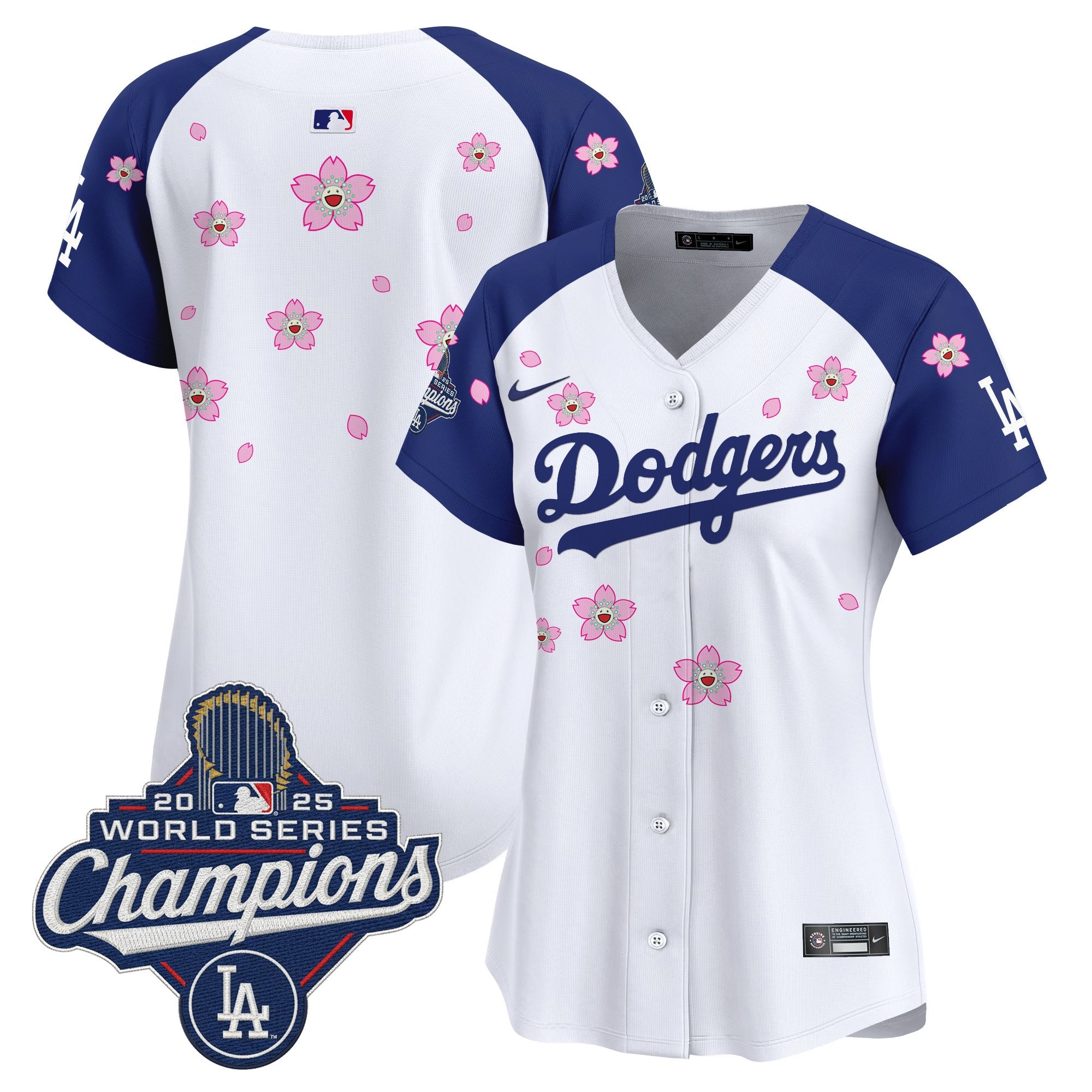 Women's Dodgers 2025 World Series Champions x Tokyo Series Vapor Premier Limited Jersey - Stitched