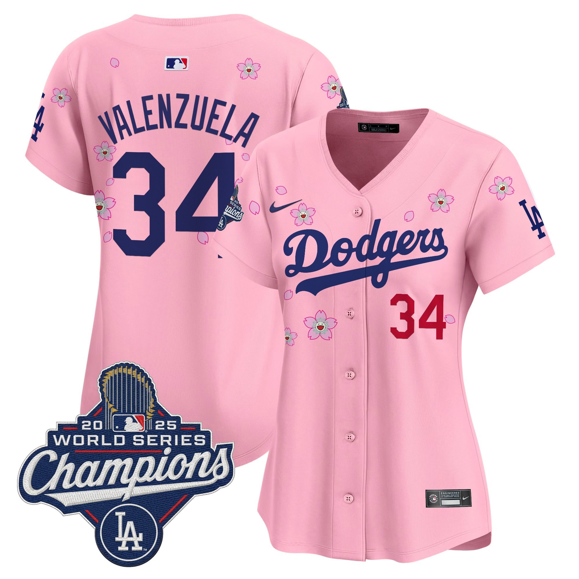 Women's Dodgers 2025 World Series Champions x Tokyo Series Vapor Premier Limited Jersey - Stitched