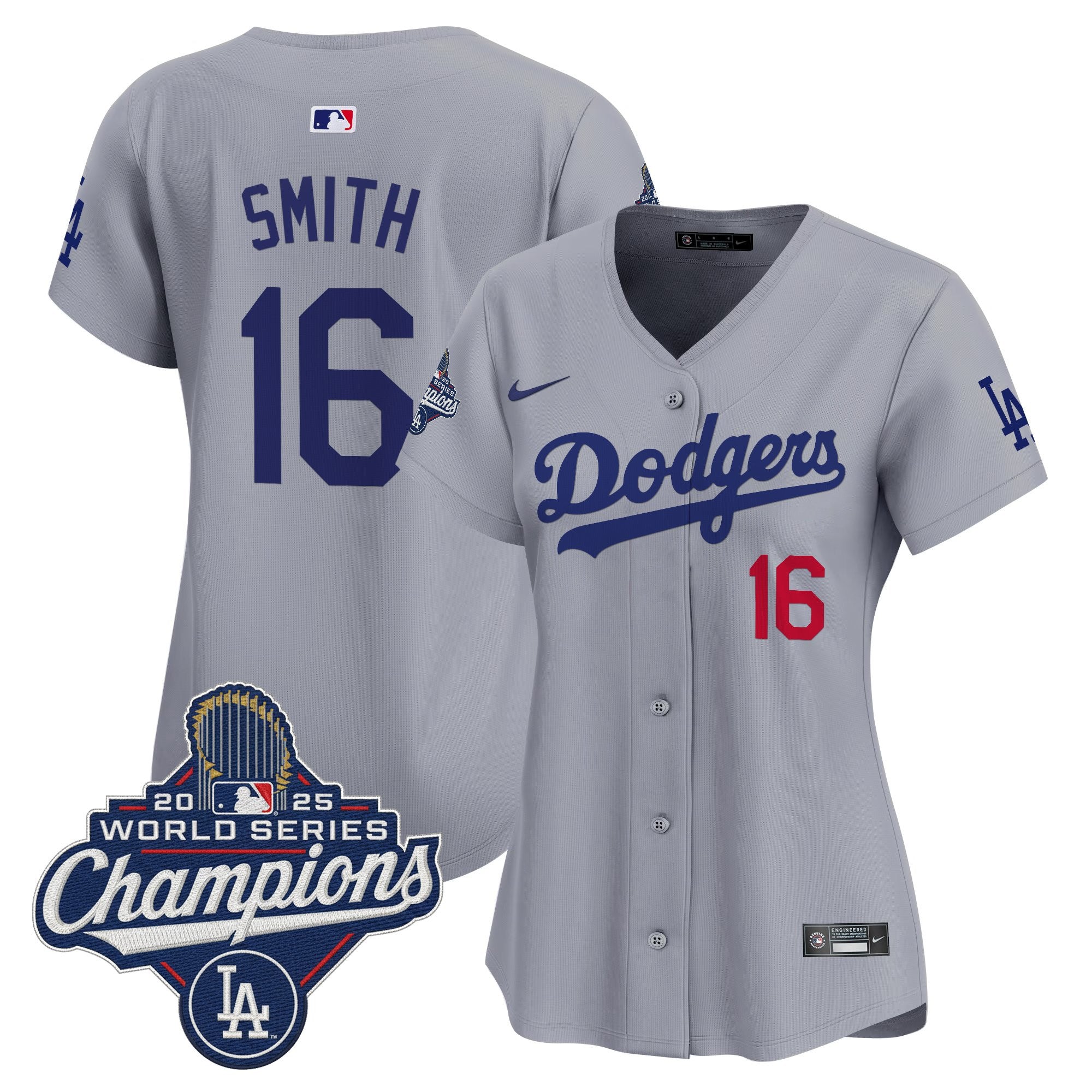 Women's Dodgers 2025 World Series Champions Vapor Premier Limited Jersey - All Stitched