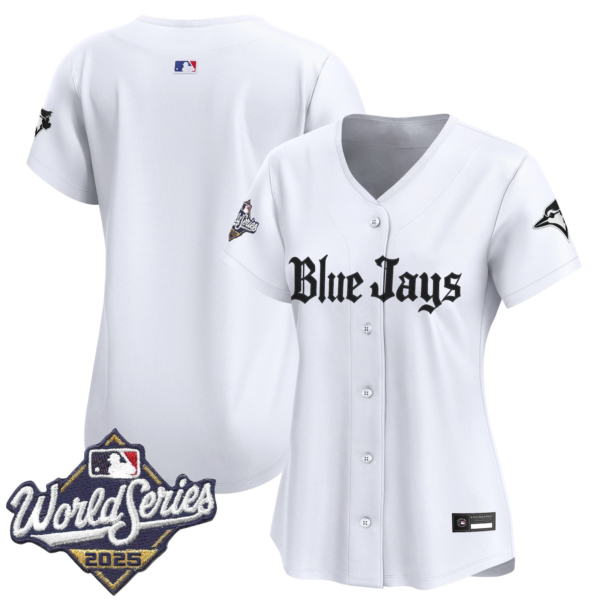Women's Toronto Blue Jays 2025 World Series Vapor Premier Limited Jersey V2 - Gothic North Edition - All Stitched