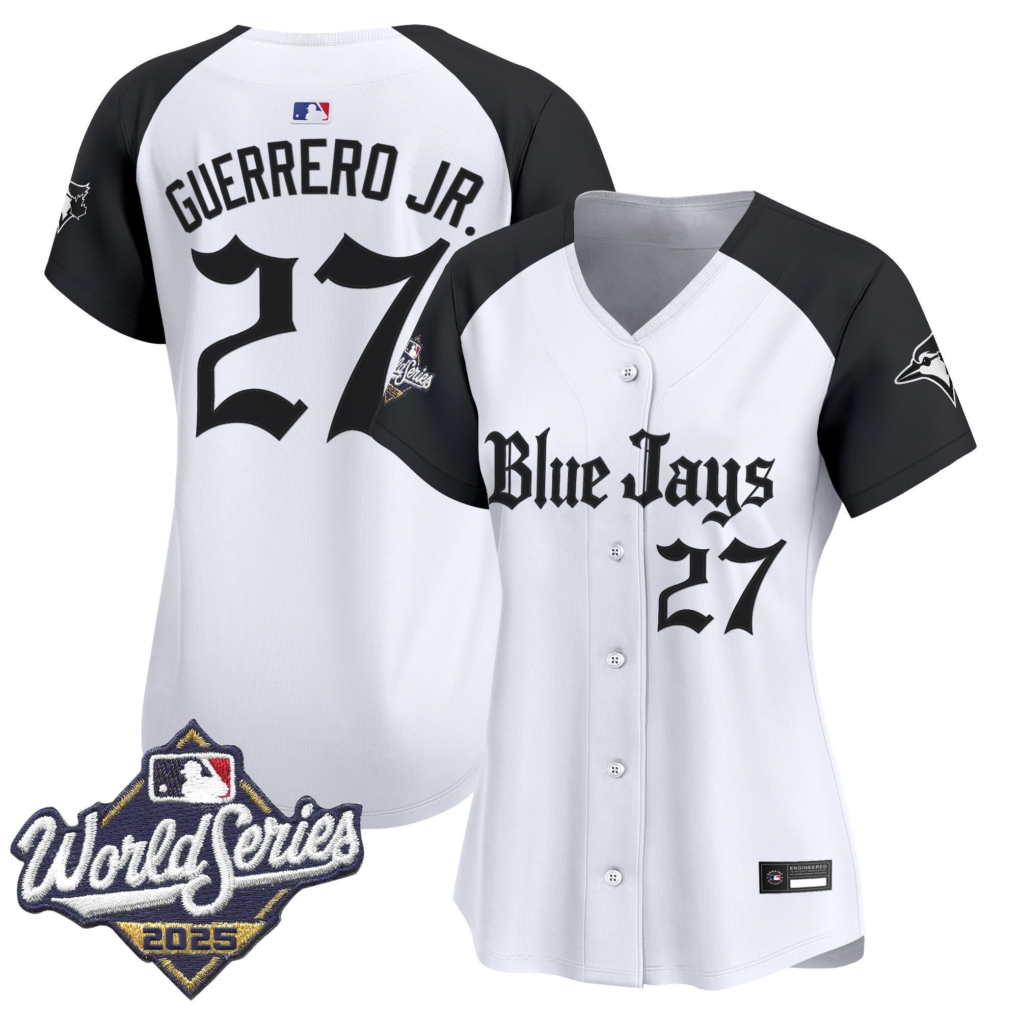 Women's Toronto Blue Jays 2025 World Series Vapor Premier Limited Jersey V2 - Gothic North Edition - All Stitched
