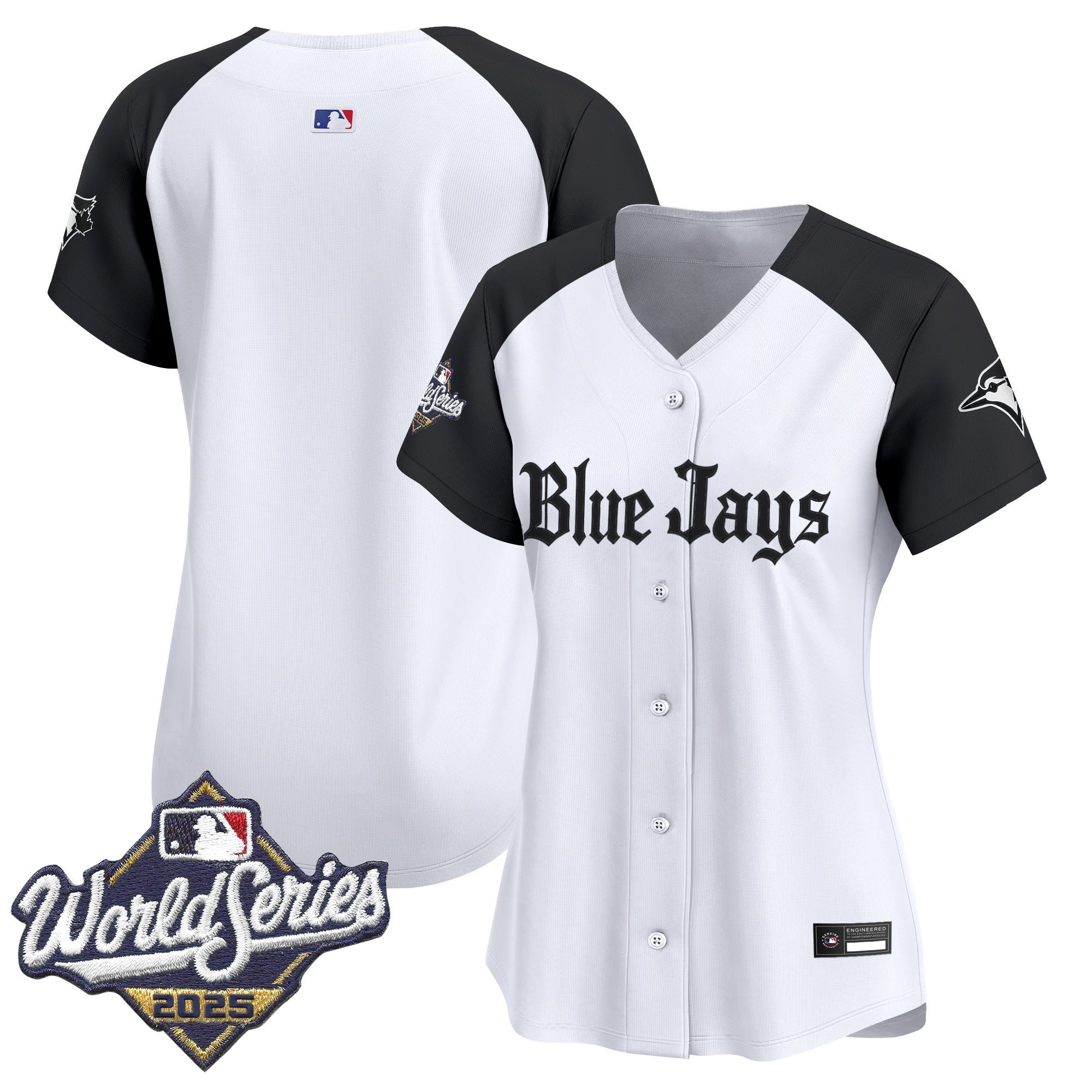 Women's Toronto Blue Jays 2025 World Series Vapor Premier Limited Jersey V2 - Gothic North Edition - All Stitched
