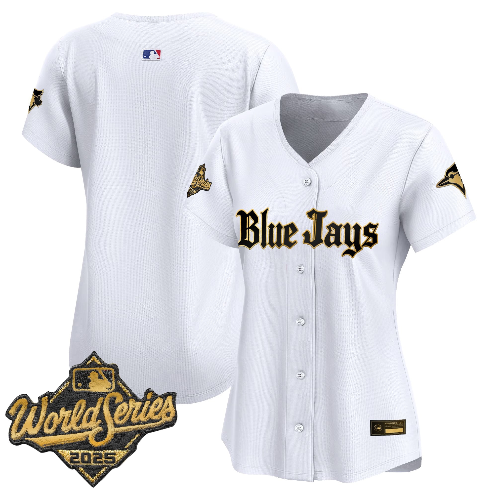 Women's Toronto Blue Jays 2025 World Series Vapor Premier Limited Jersey V2 - Gothic North Edition - All Stitched