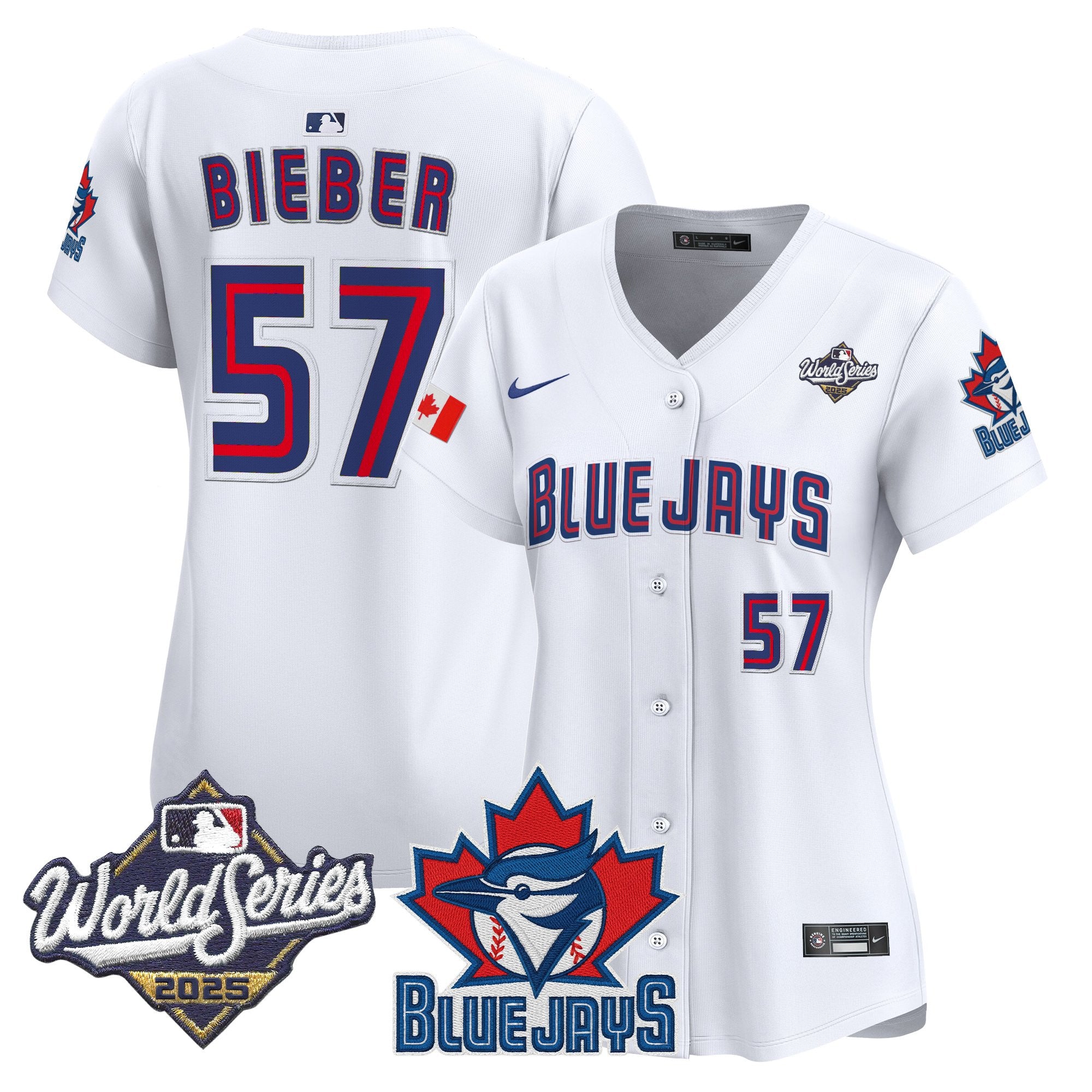 Women's Toronto Blue Jays 2025 World Series Vapor Premier Limited Jersey V3 - All Stitched