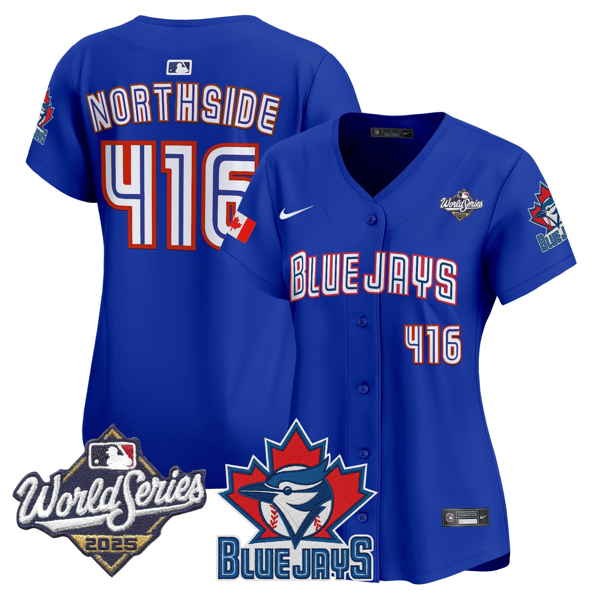 Women's Toronto Blue Jays 2025 World Series Vapor Premier Limited Jersey V3 - All Stitched