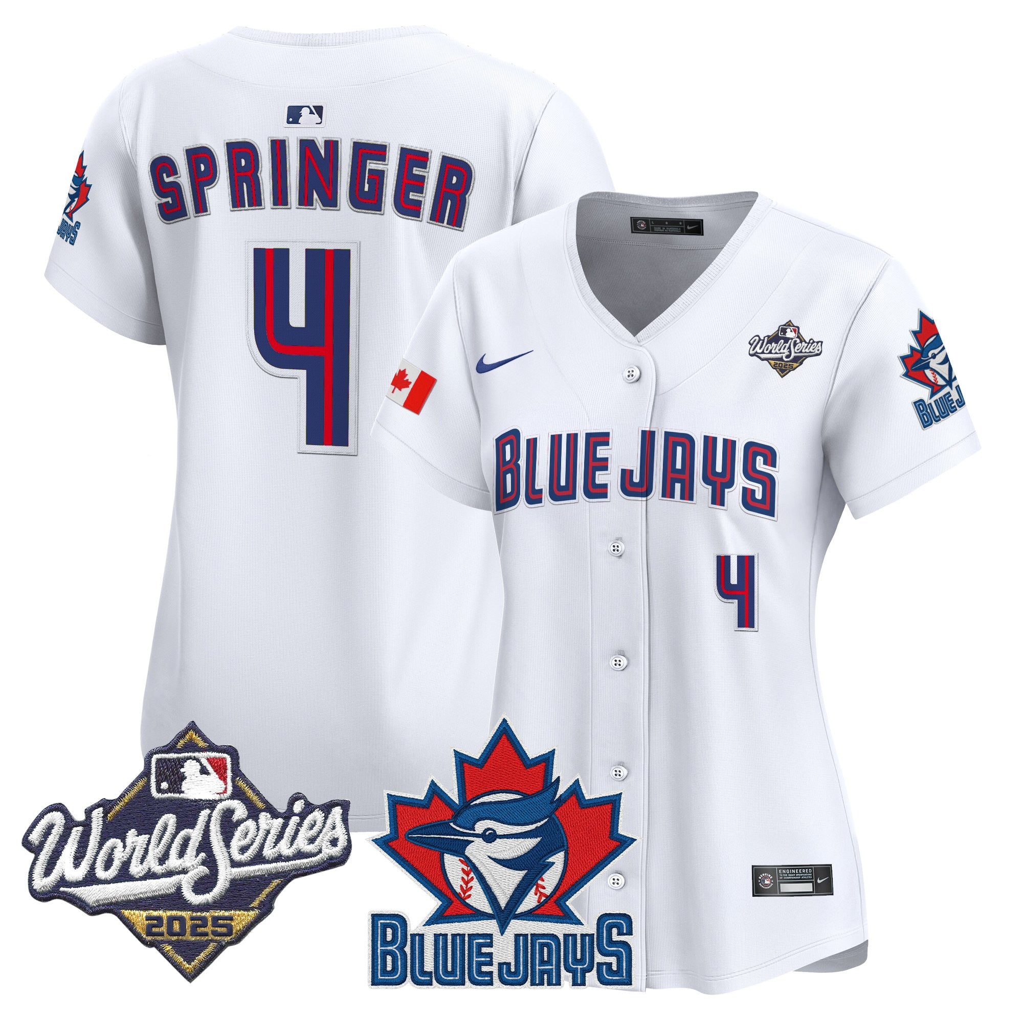 Women's Toronto Blue Jays 2025 World Series Vapor Premier Limited Jersey V3 - All Stitched