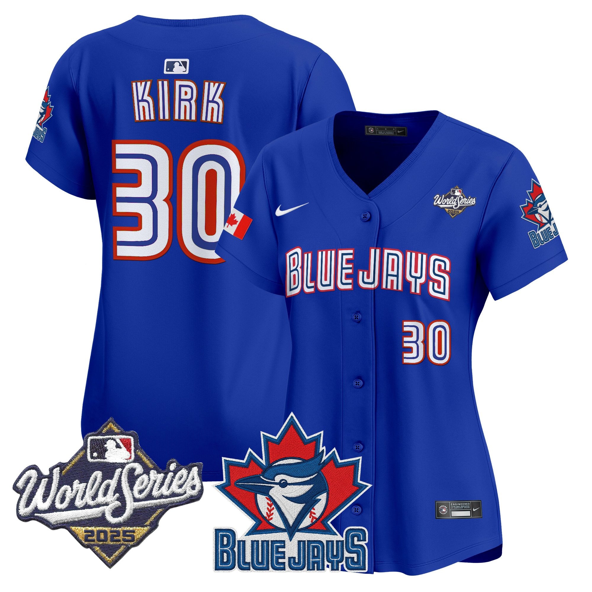 Women's Toronto Blue Jays 2025 World Series Vapor Premier Limited Jersey V3 - All Stitched