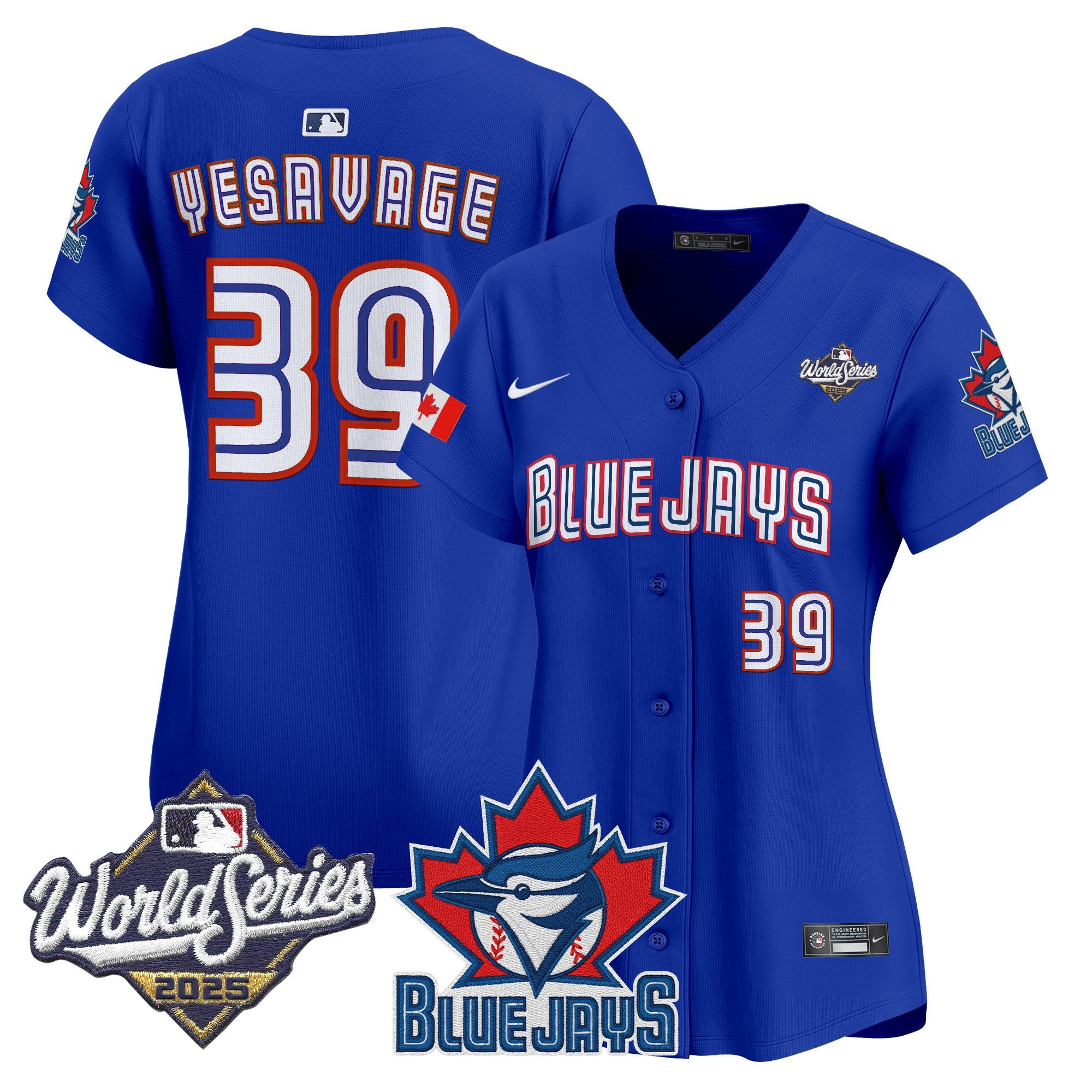 Women's Toronto Blue Jays 2025 World Series Vapor Premier Limited Jersey V3 - All Stitched