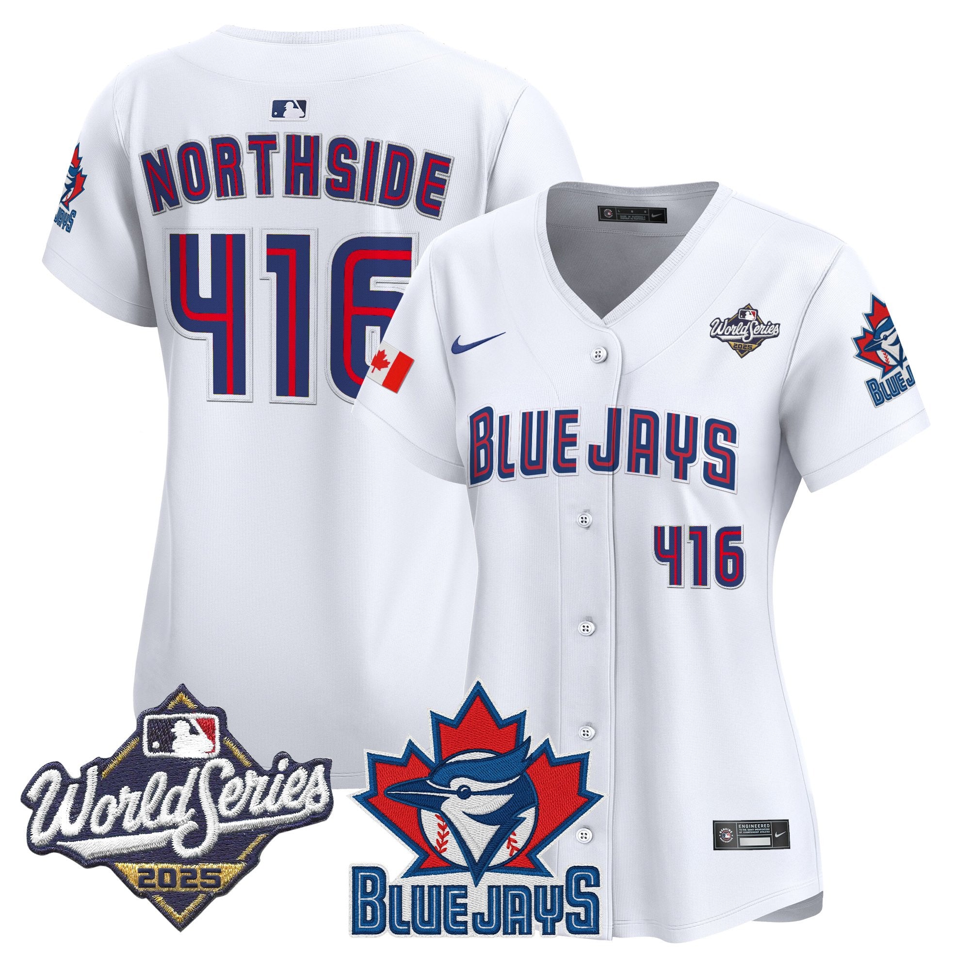 Women's Toronto Blue Jays 2025 World Series Vapor Premier Limited Jersey V3 - All Stitched