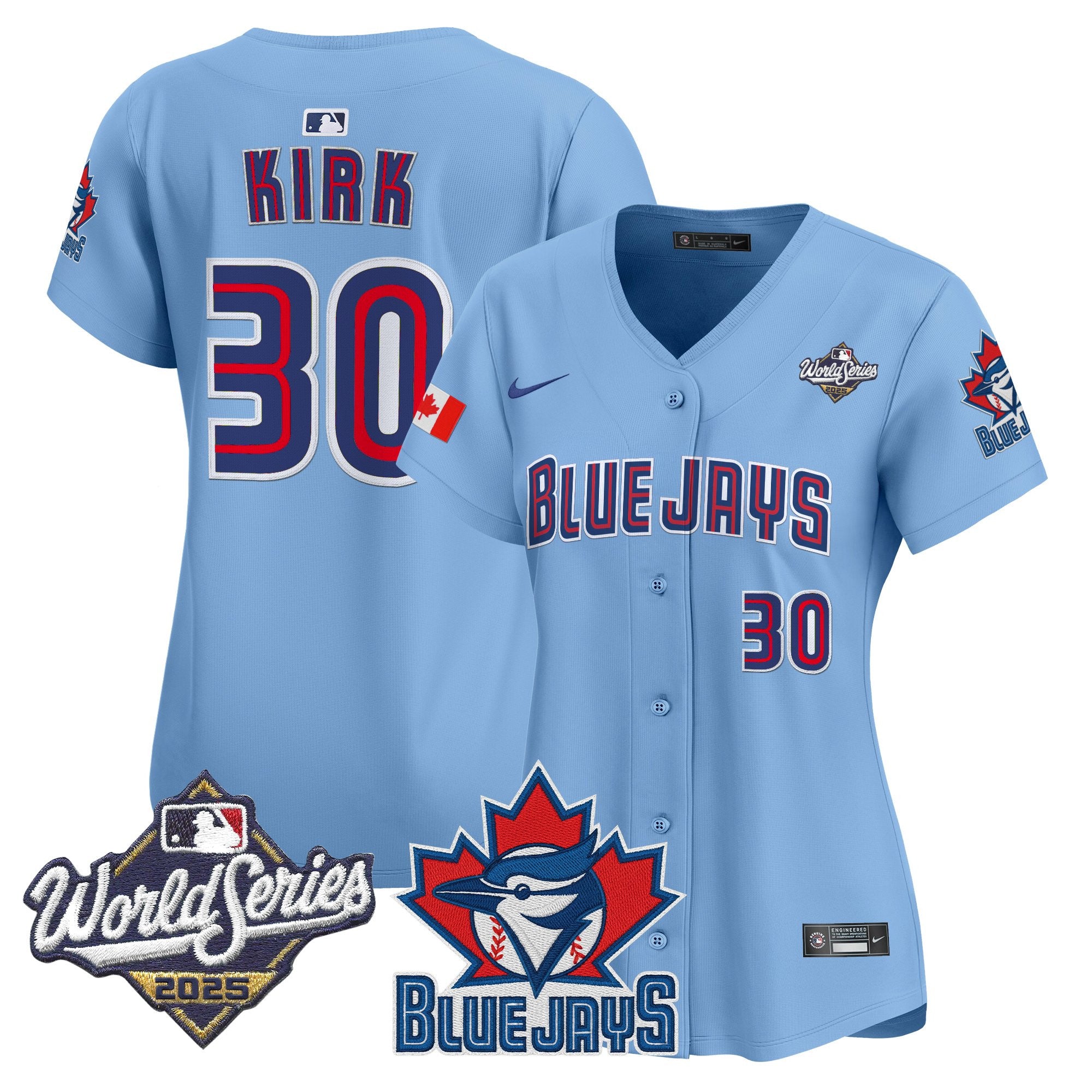 Women's Toronto Blue Jays 2025 World Series Vapor Premier Limited Jersey V3 - All Stitched