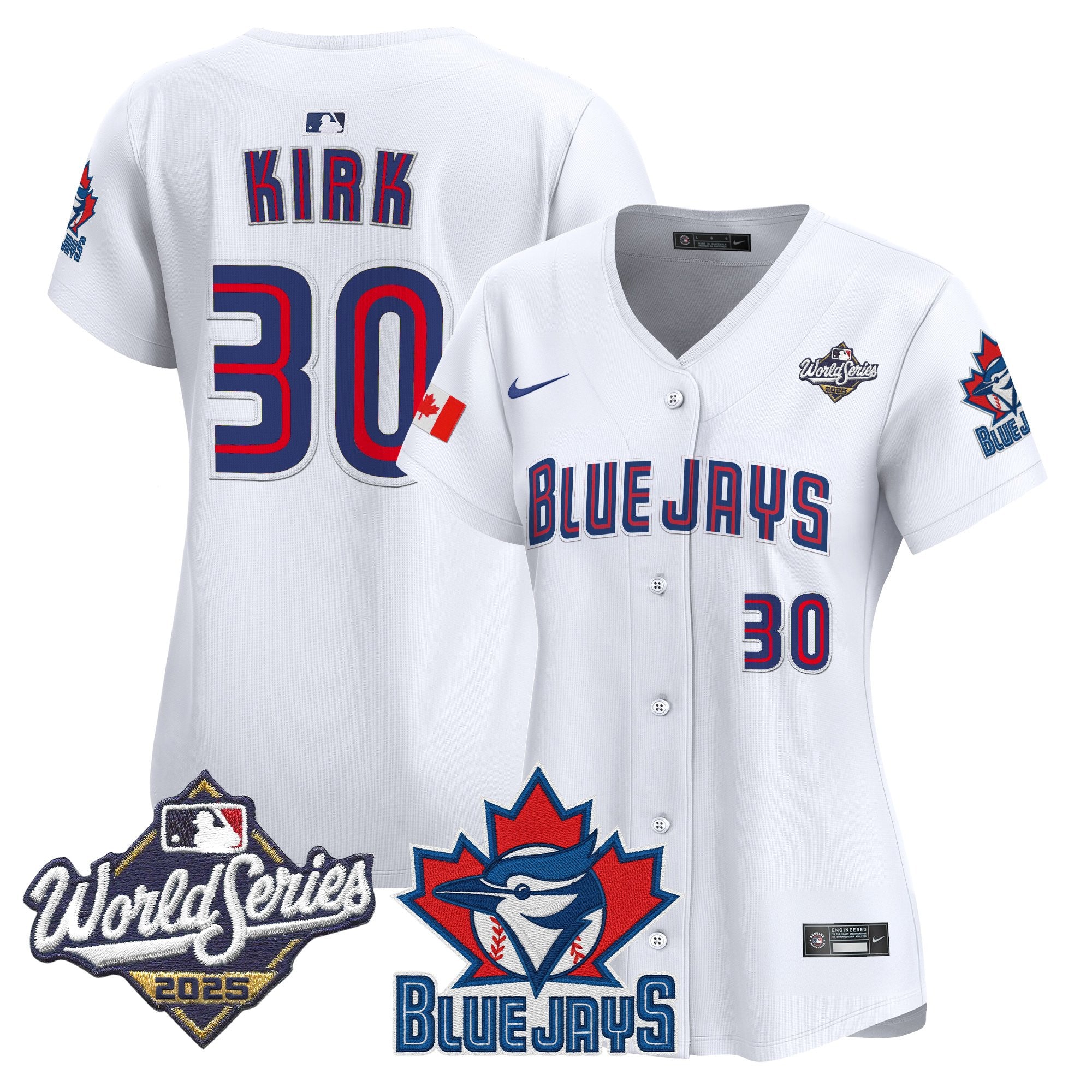 Women's Toronto Blue Jays 2025 World Series Vapor Premier Limited Jersey V3 - All Stitched