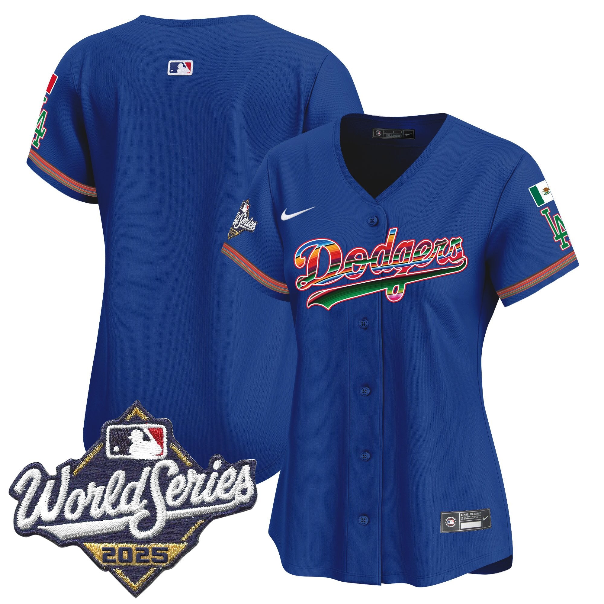 Women's Dodgers Mexico 2025 World Series Vapor Premier Limited Jersey - All Stitched