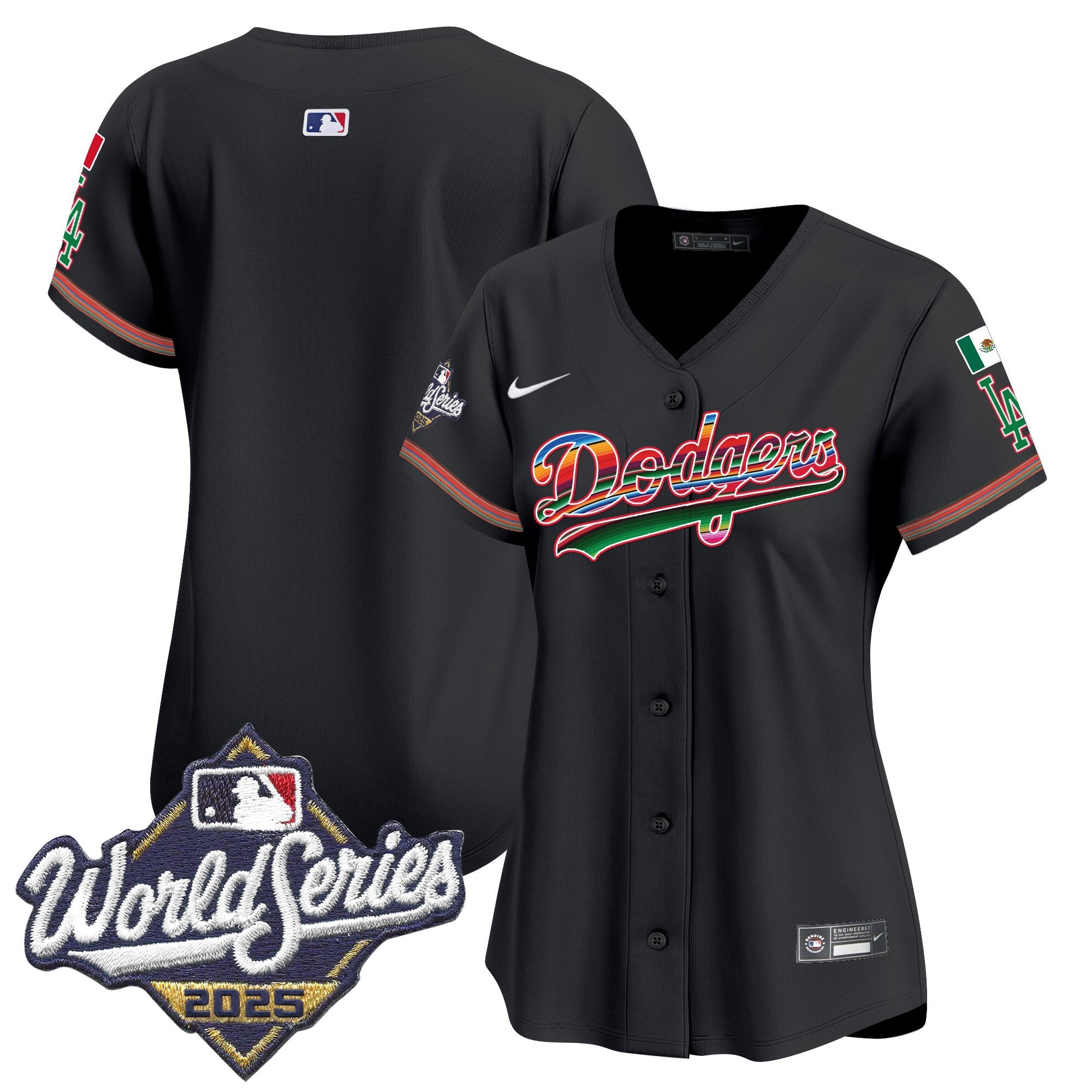 Women's Dodgers Mexico 2025 World Series Vapor Premier Limited Jersey - All Stitched