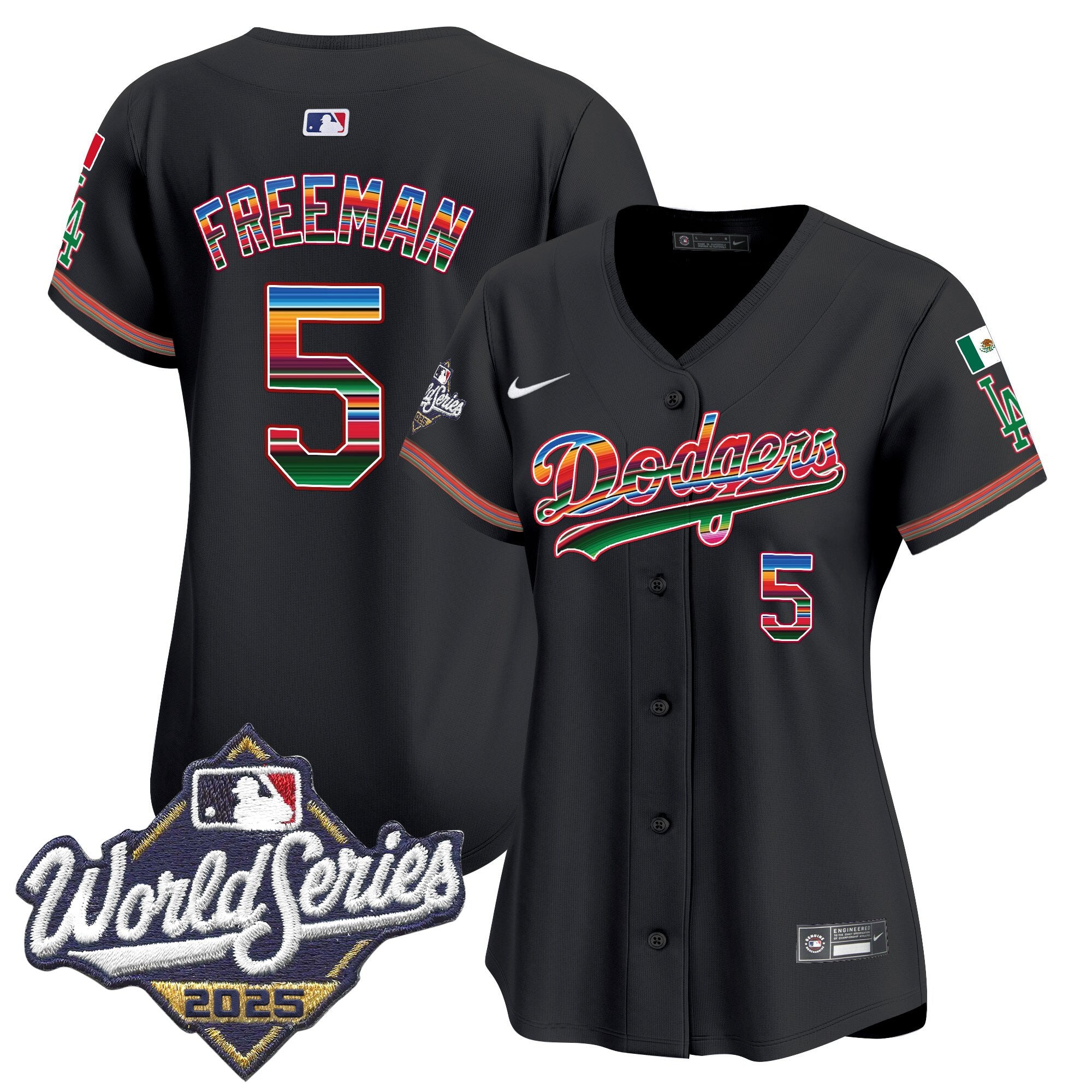 Women's Dodgers Mexico 2025 World Series Vapor Premier Limited Jersey - All Stitched