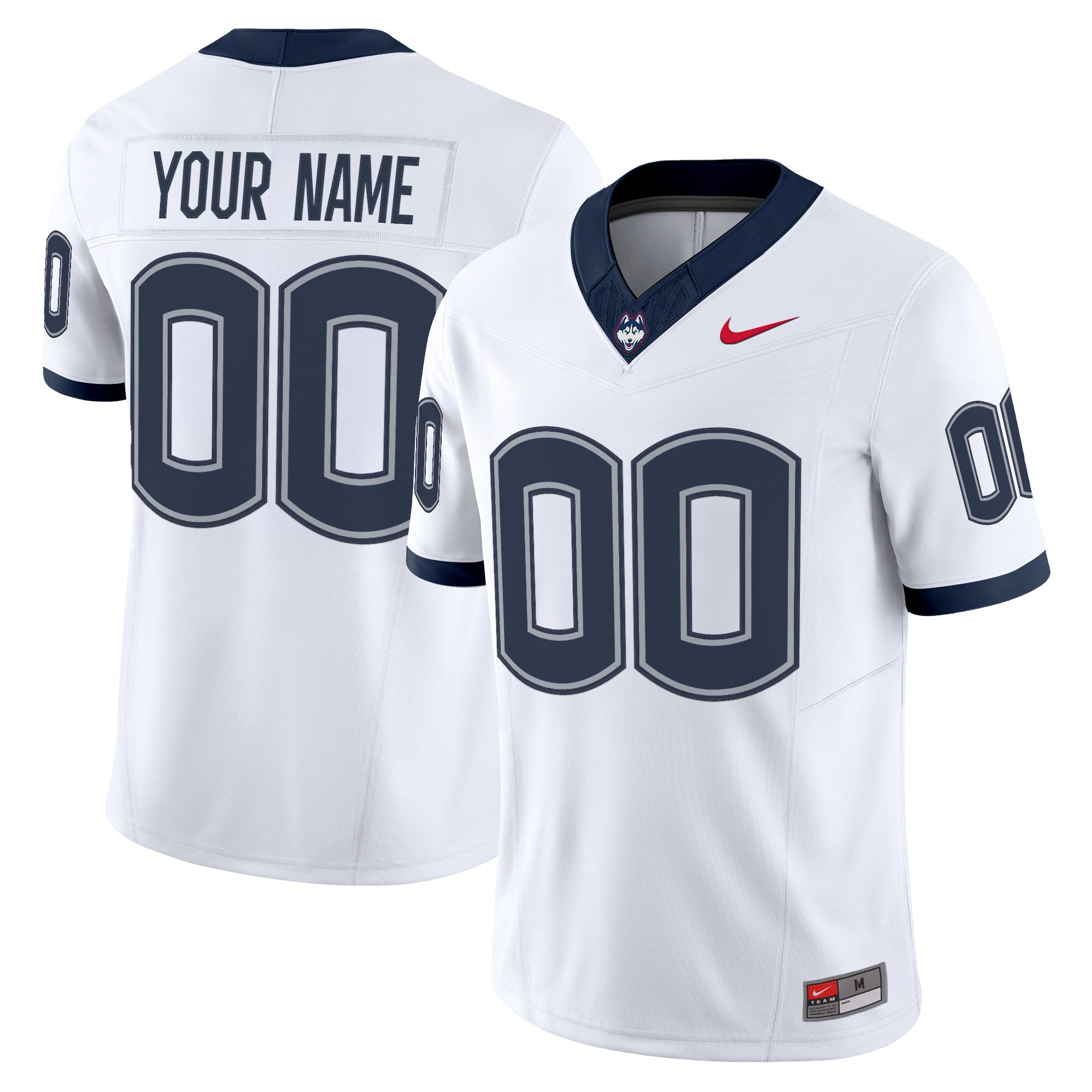 UConn Huskies 2025 Vapor Limited Custom Jersey - All Stitched